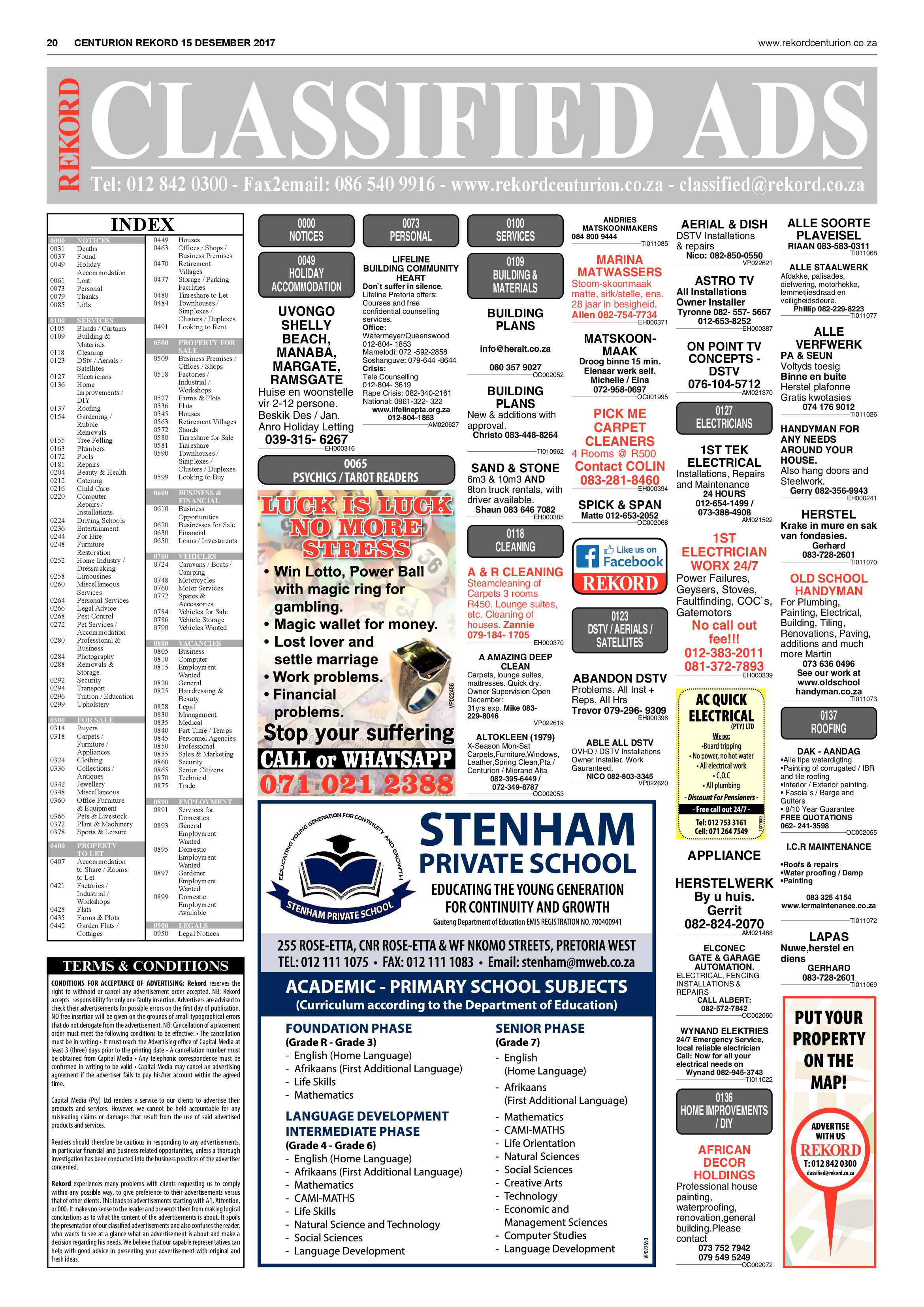 Rekord Centurion 15 December 2017 page 20