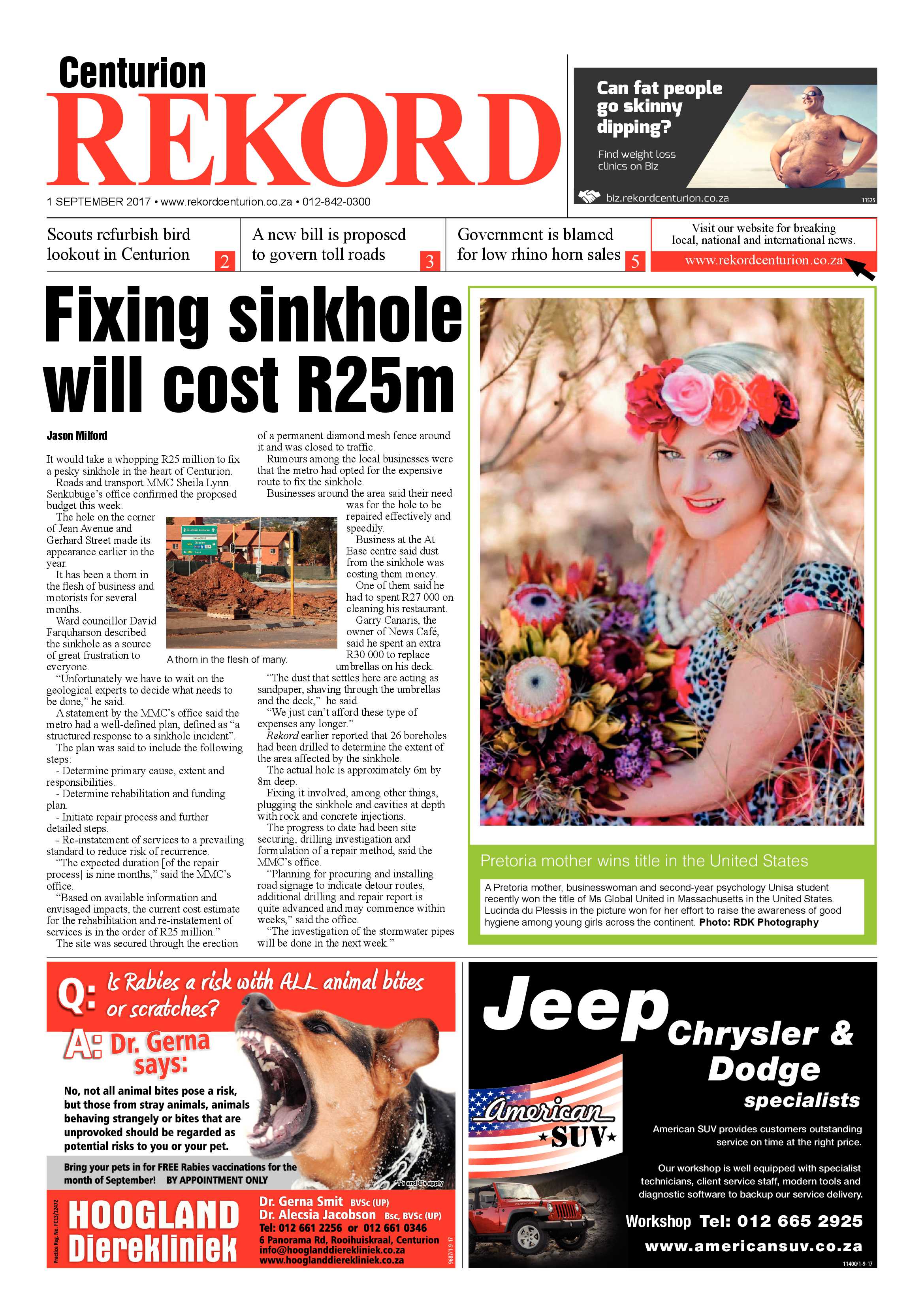 Rekord Centurion 01 September 2017 page 1