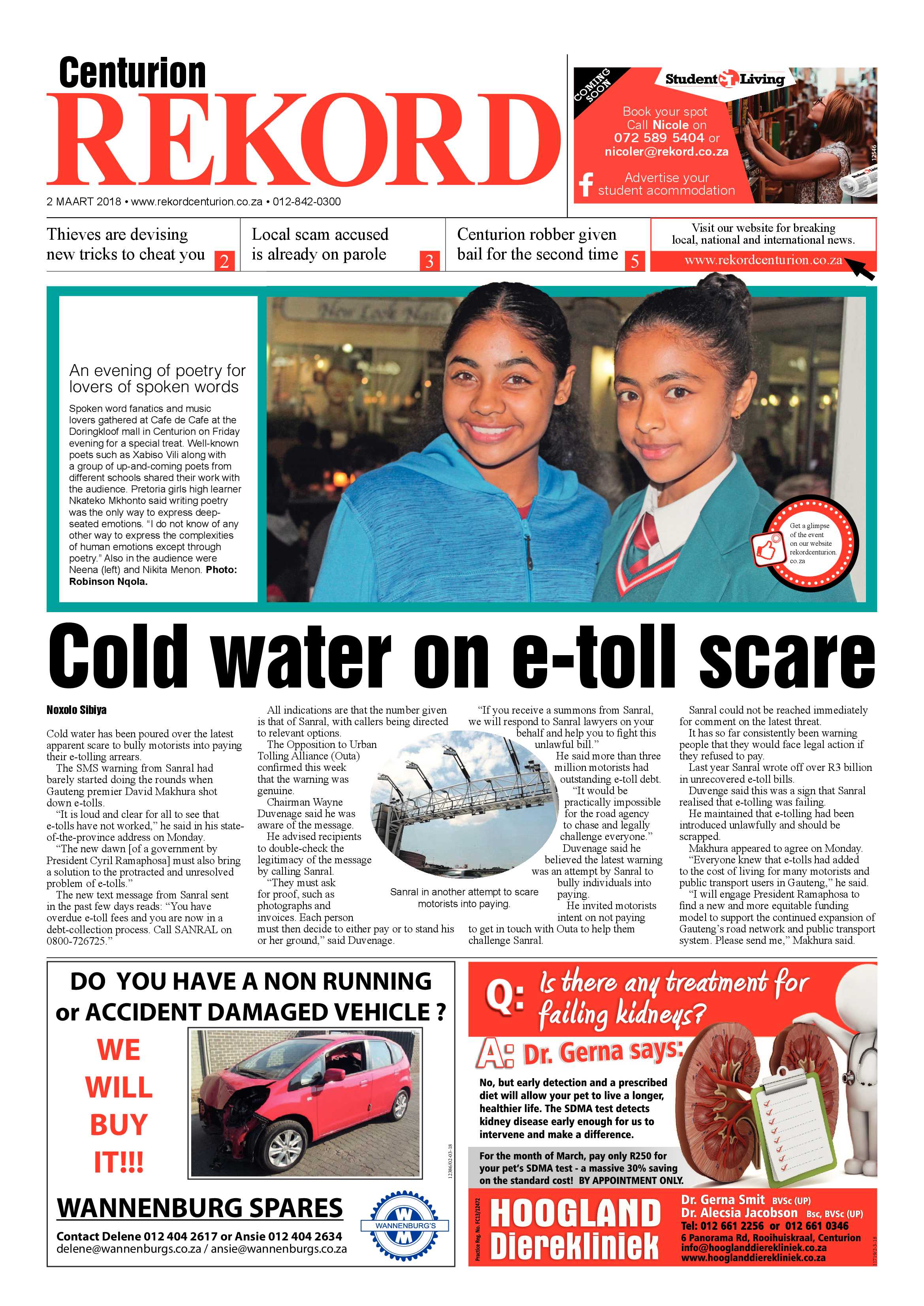 Rekord Centurion 02 March 2018 page 1