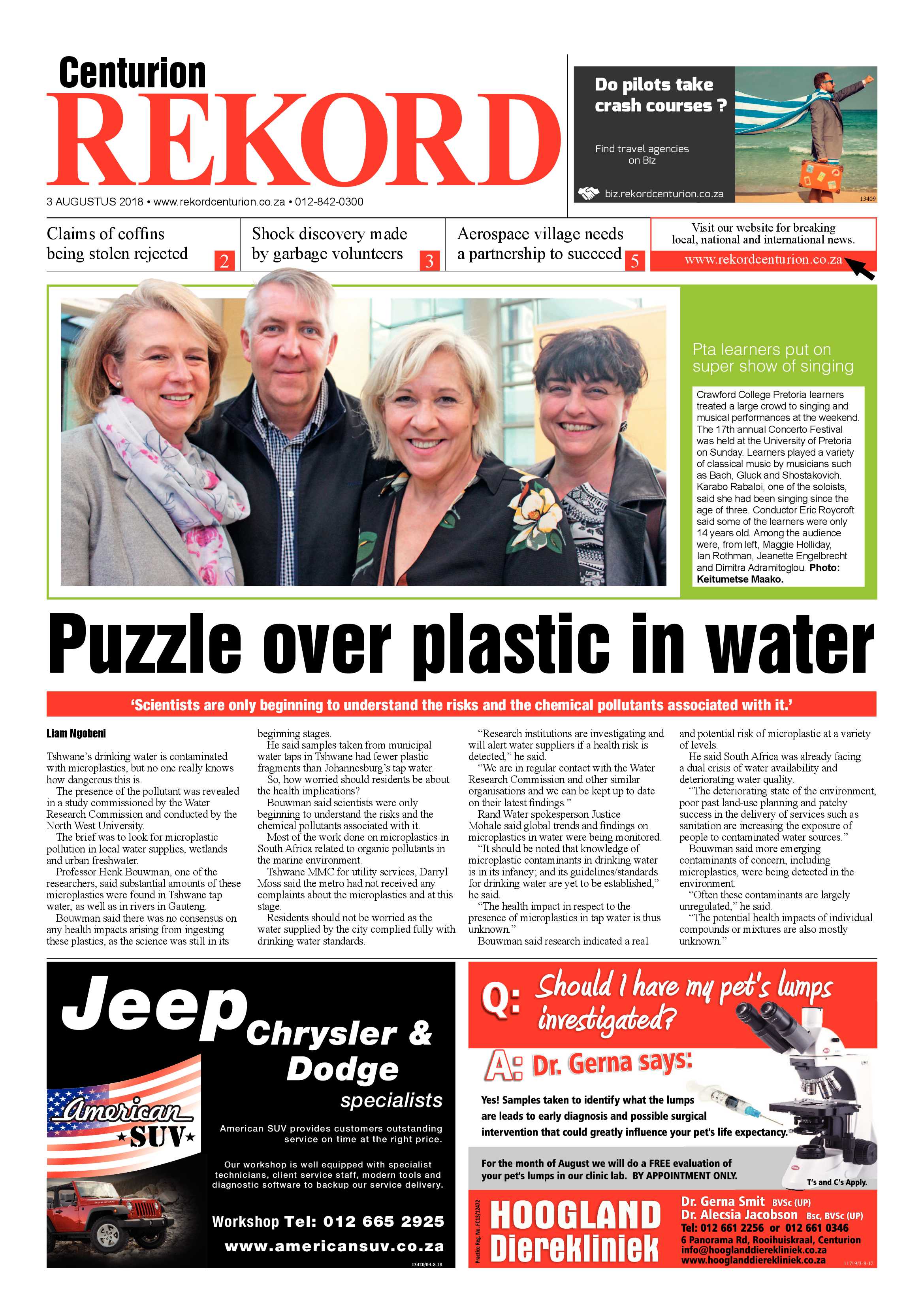 Rekord Centurion 03 August 2018 page 1