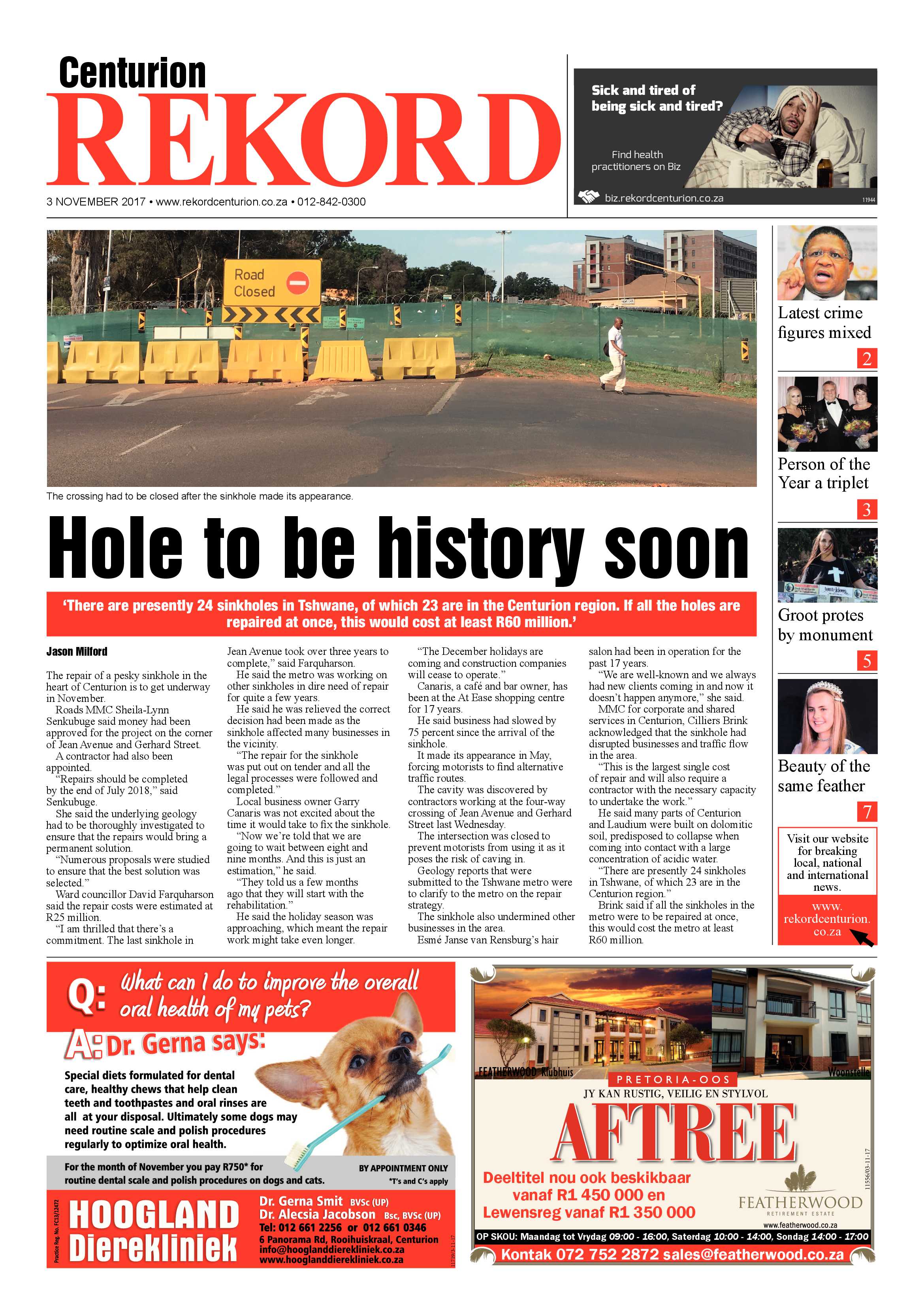 Rekord Centurion 03 November 2017 page 1