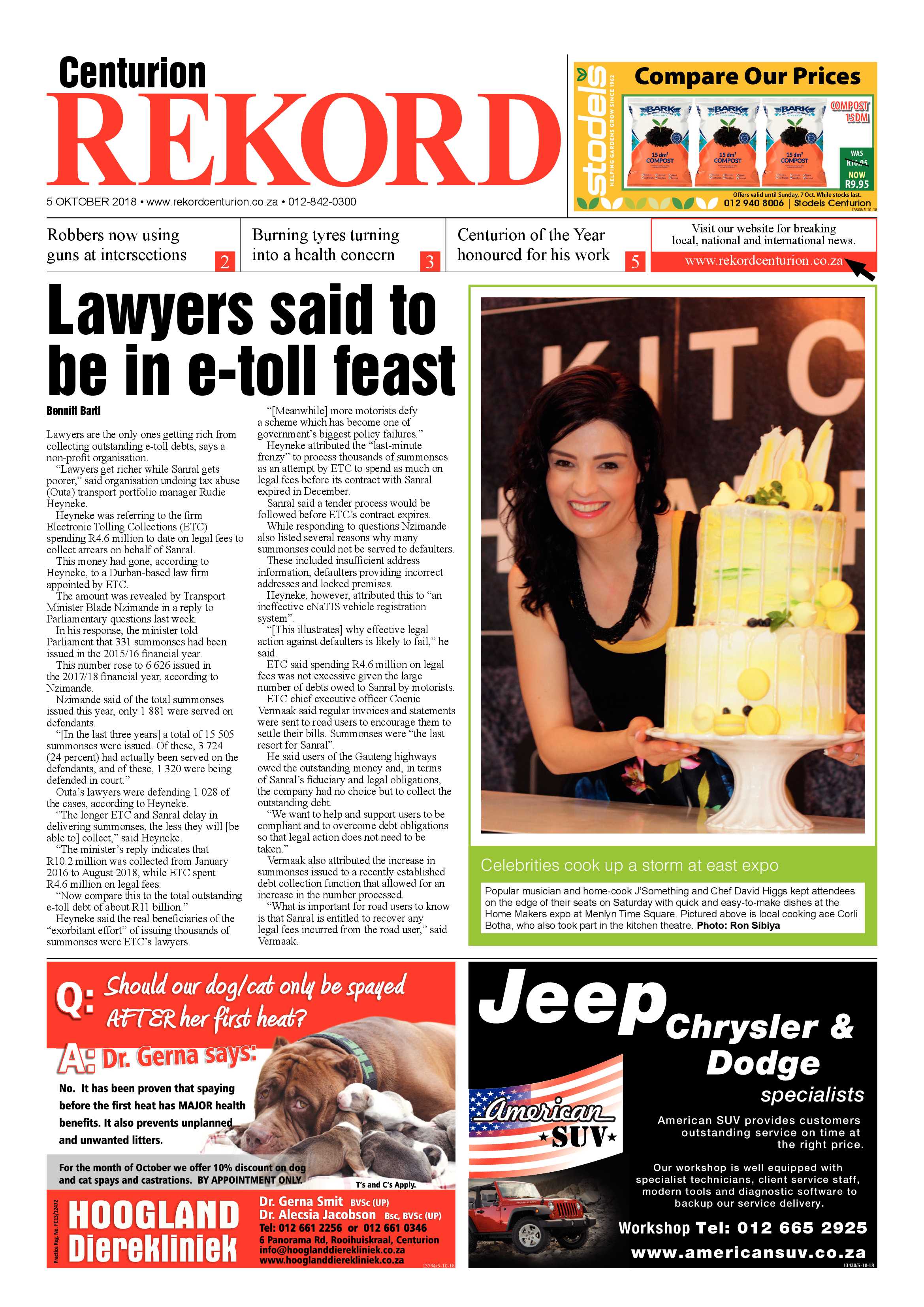 Rekord Centurion 05 October 2018 page 1
