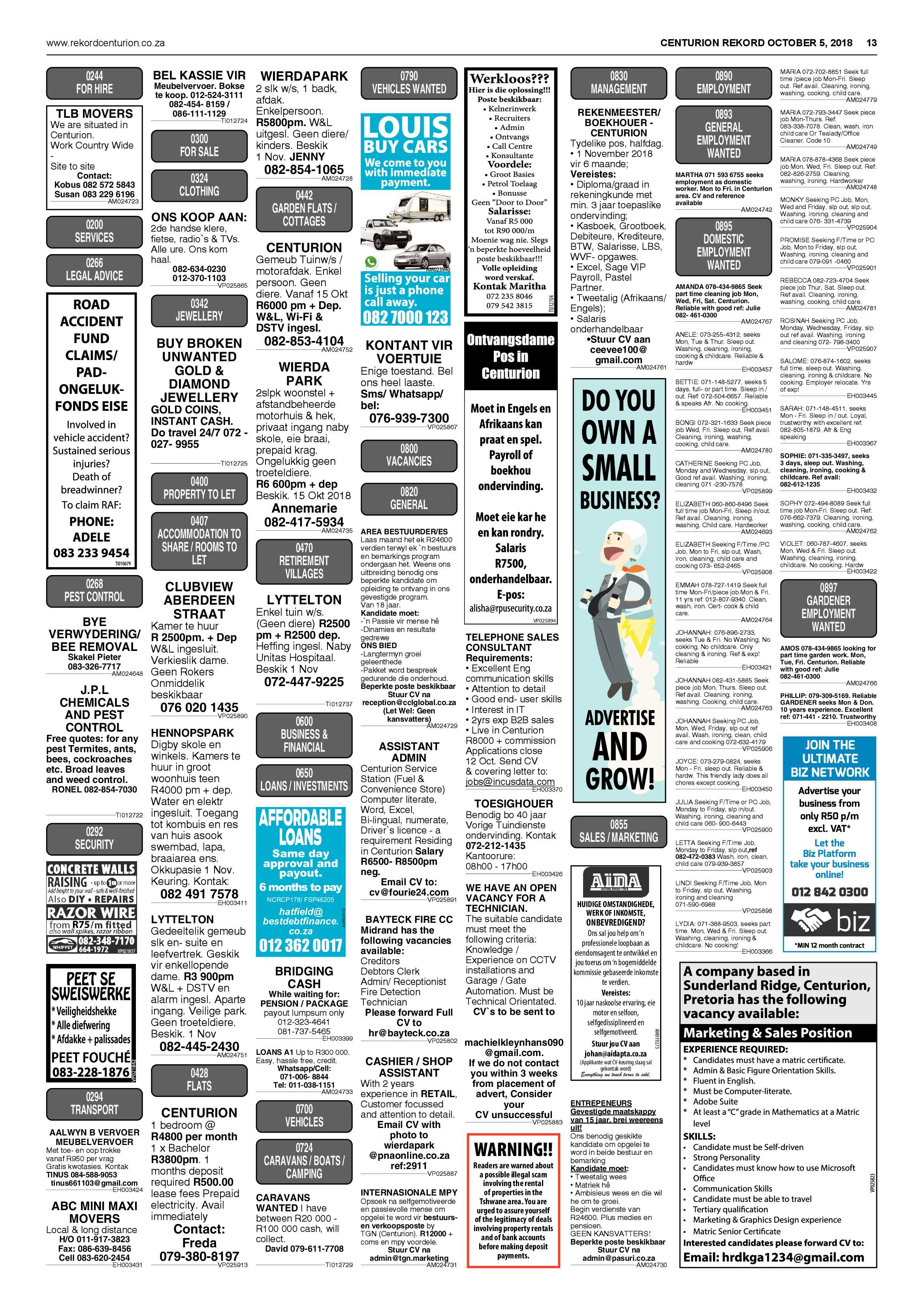 Rekord Centurion 05 October 2018 page 13