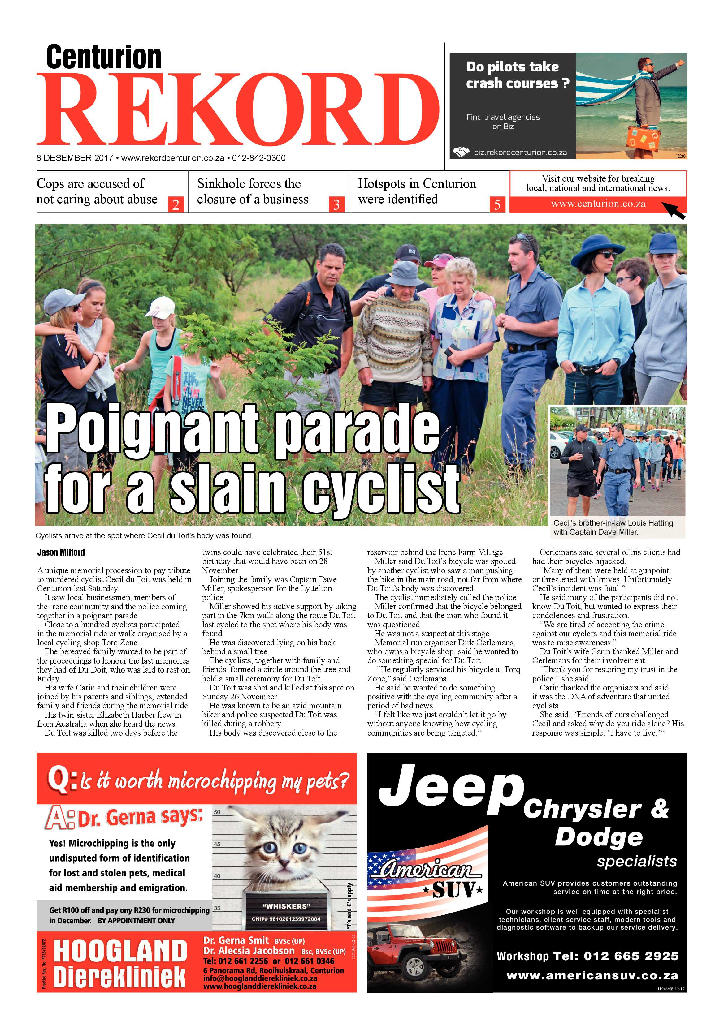 Rekord Centurion 08 December 2017 page 1