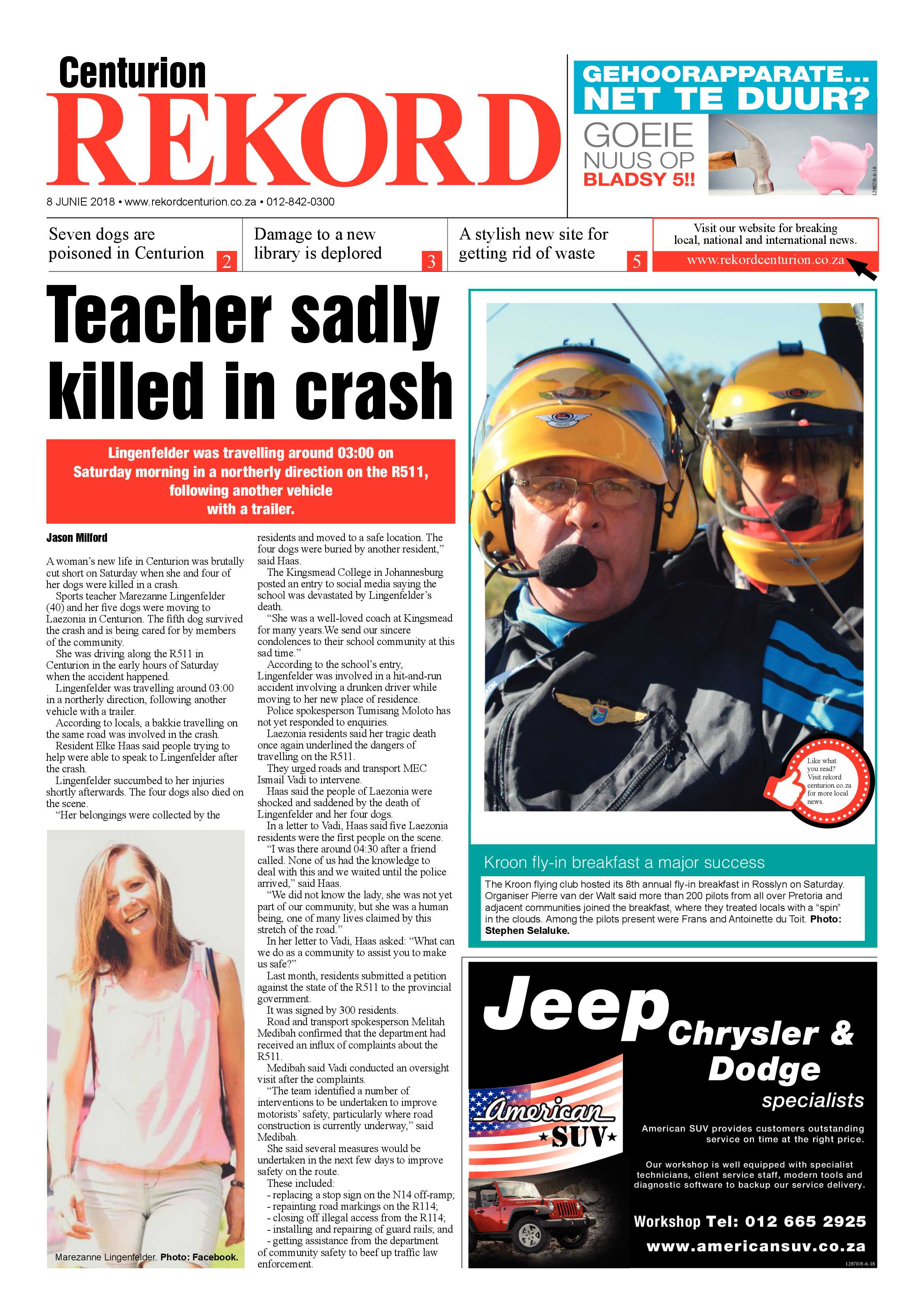 Rekord Centurion 08 June 2018 page 1