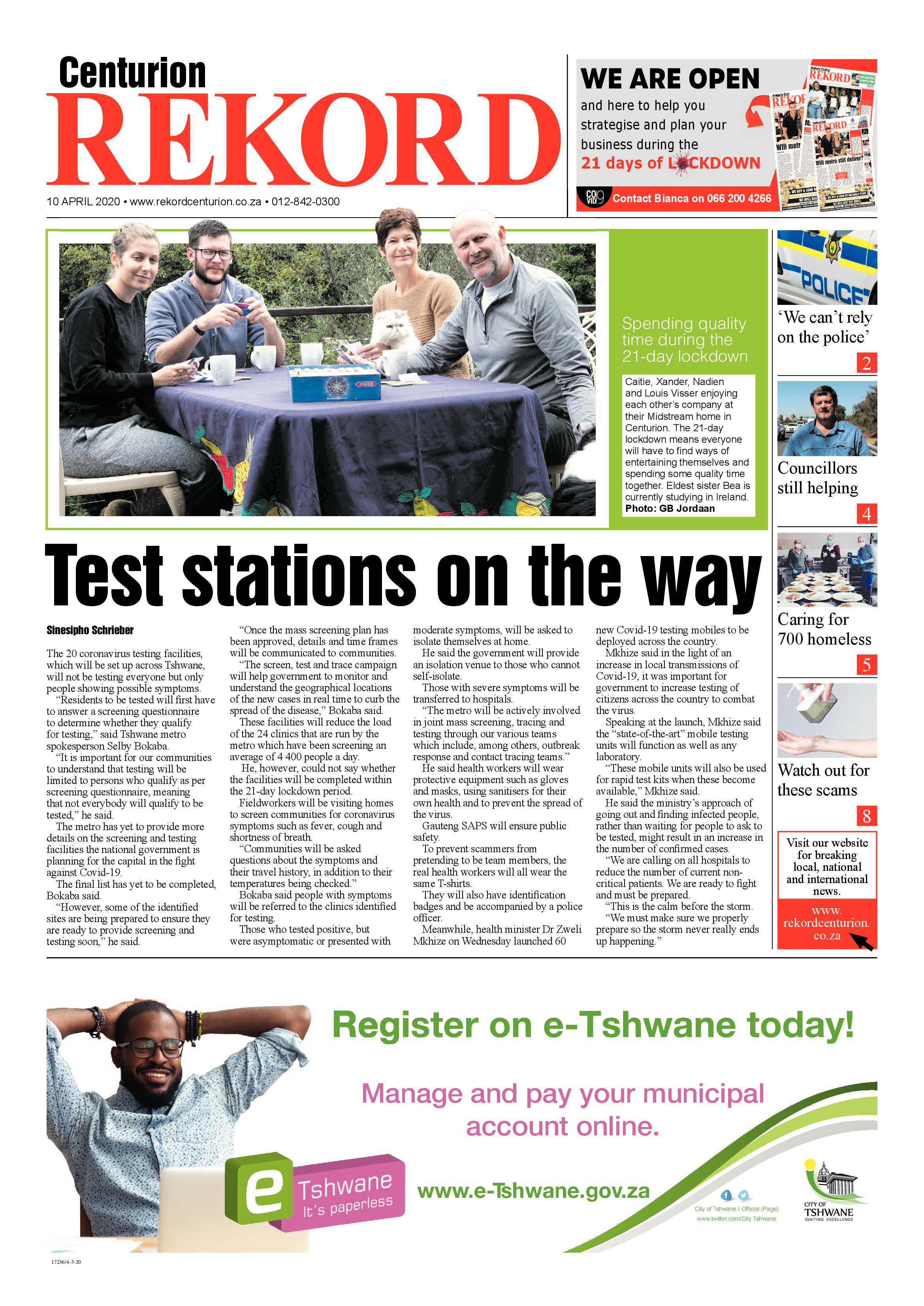Rekord Centurion 10 April 2020 page 1