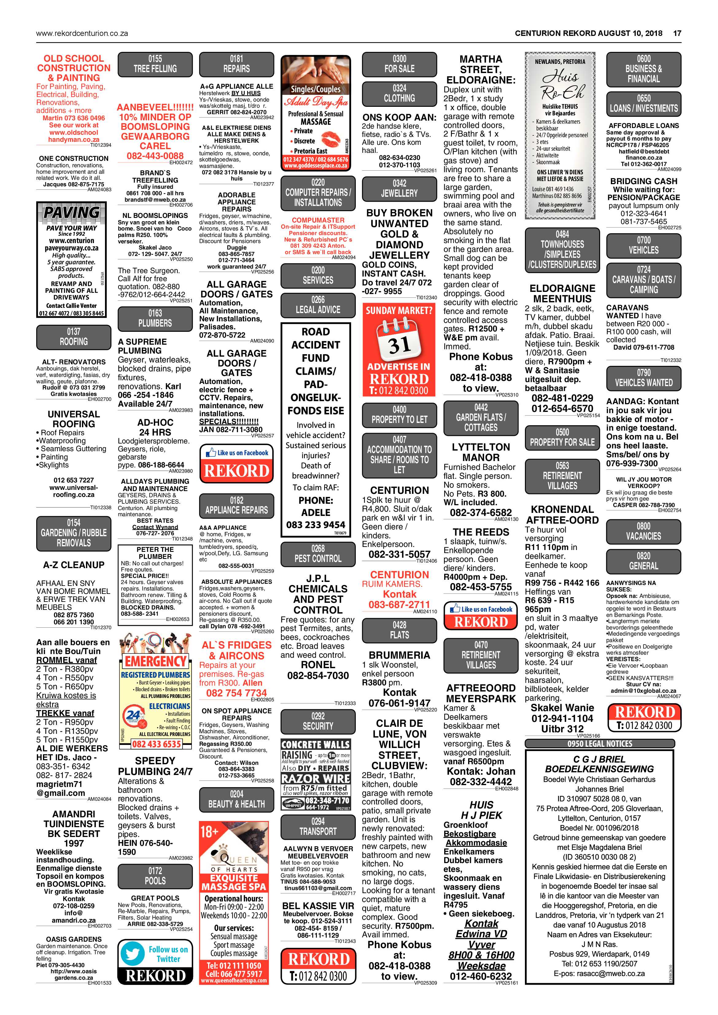 Rekord Centurion 10 August 2018 page 17