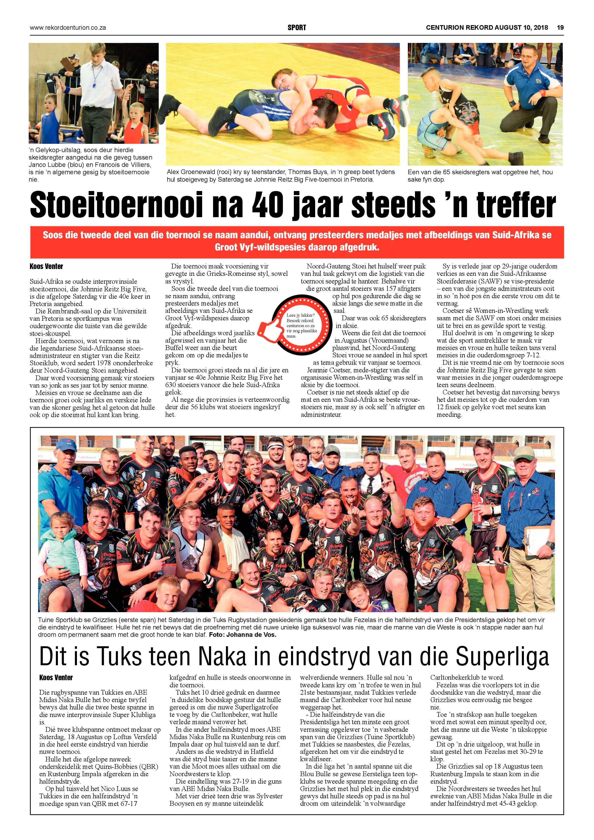 Rekord Centurion 10 August 2018 page 19