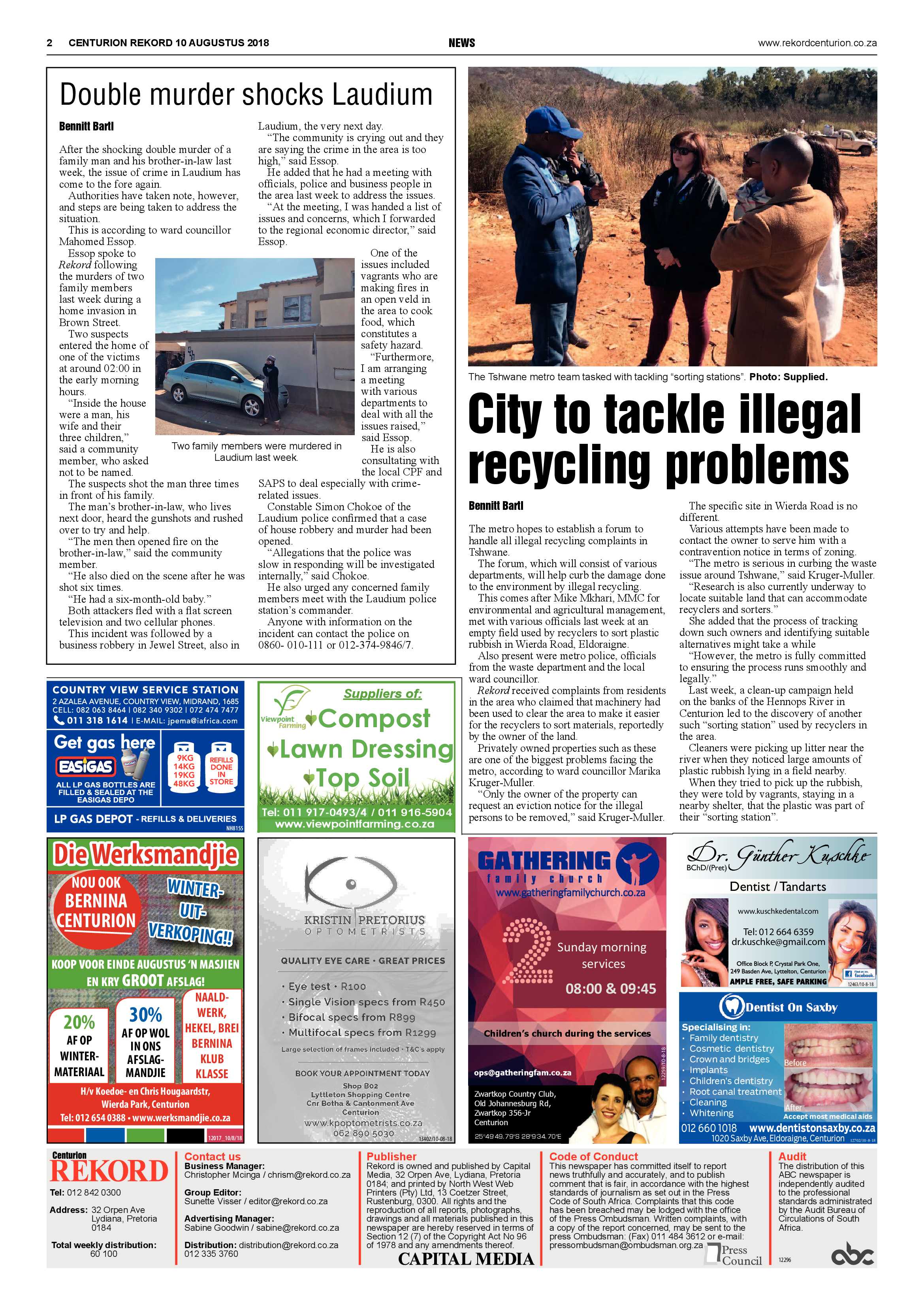 Rekord Centurion 10 August 2018 page 2