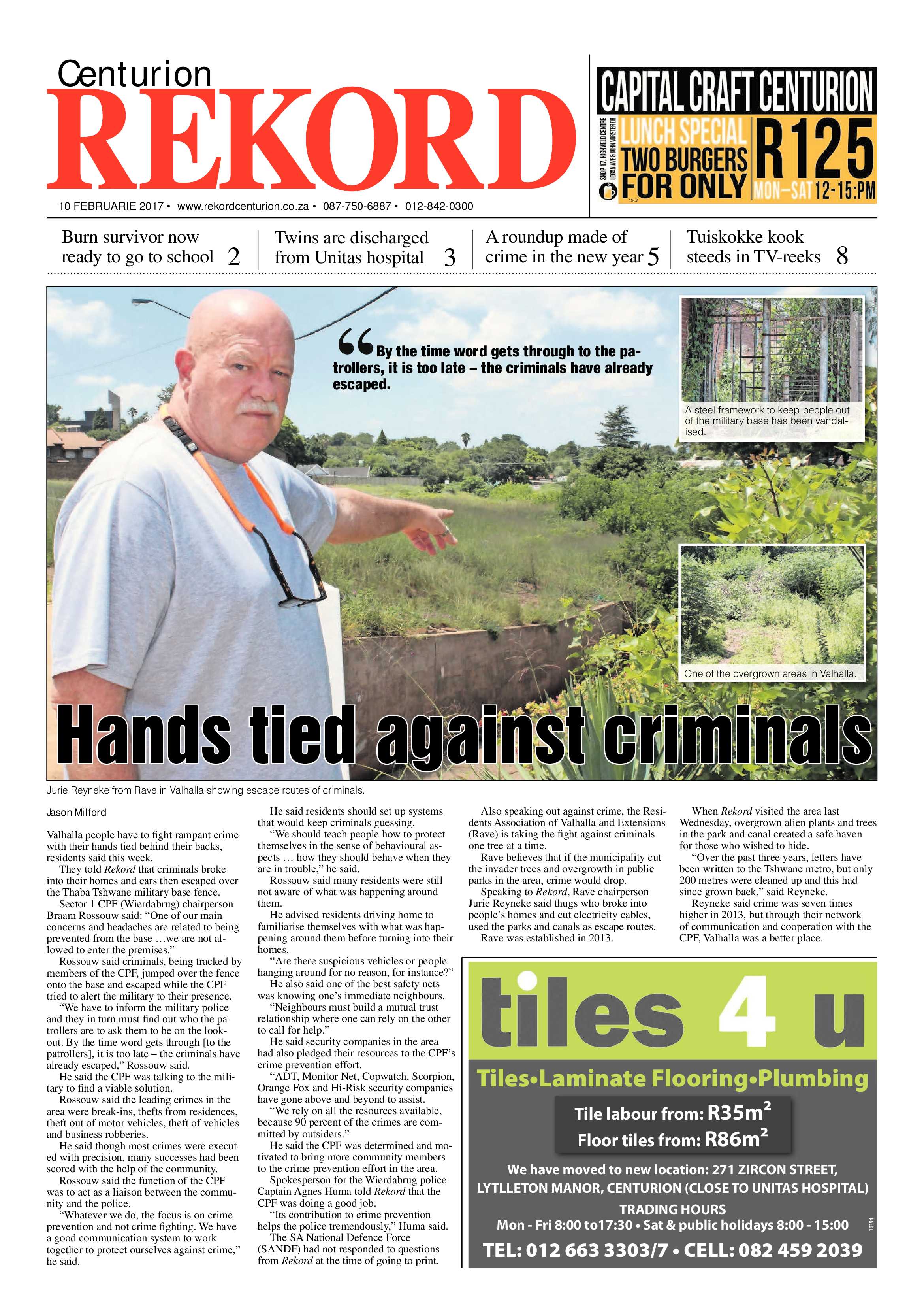 Rekord Centurion 10 February 2017 page 1
