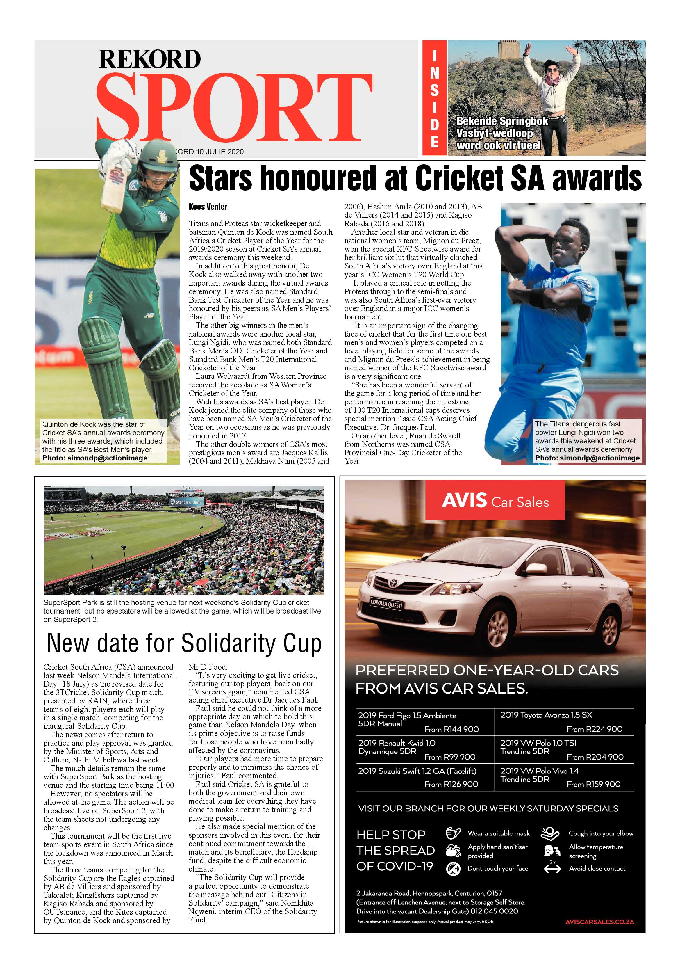 Rekord Centurion 10 July 2020 page 12