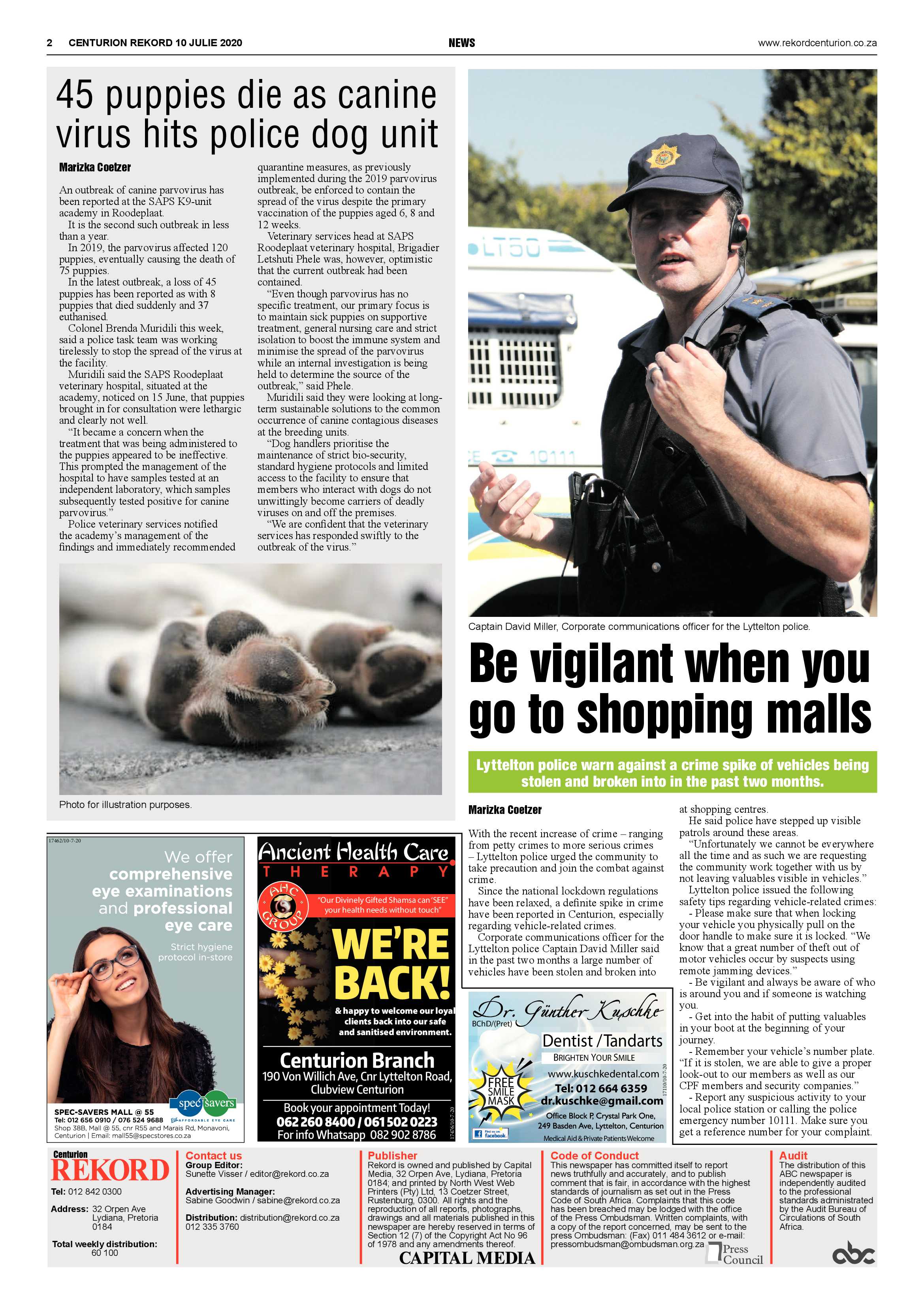 Rekord Centurion 10 July 2020 page 2
