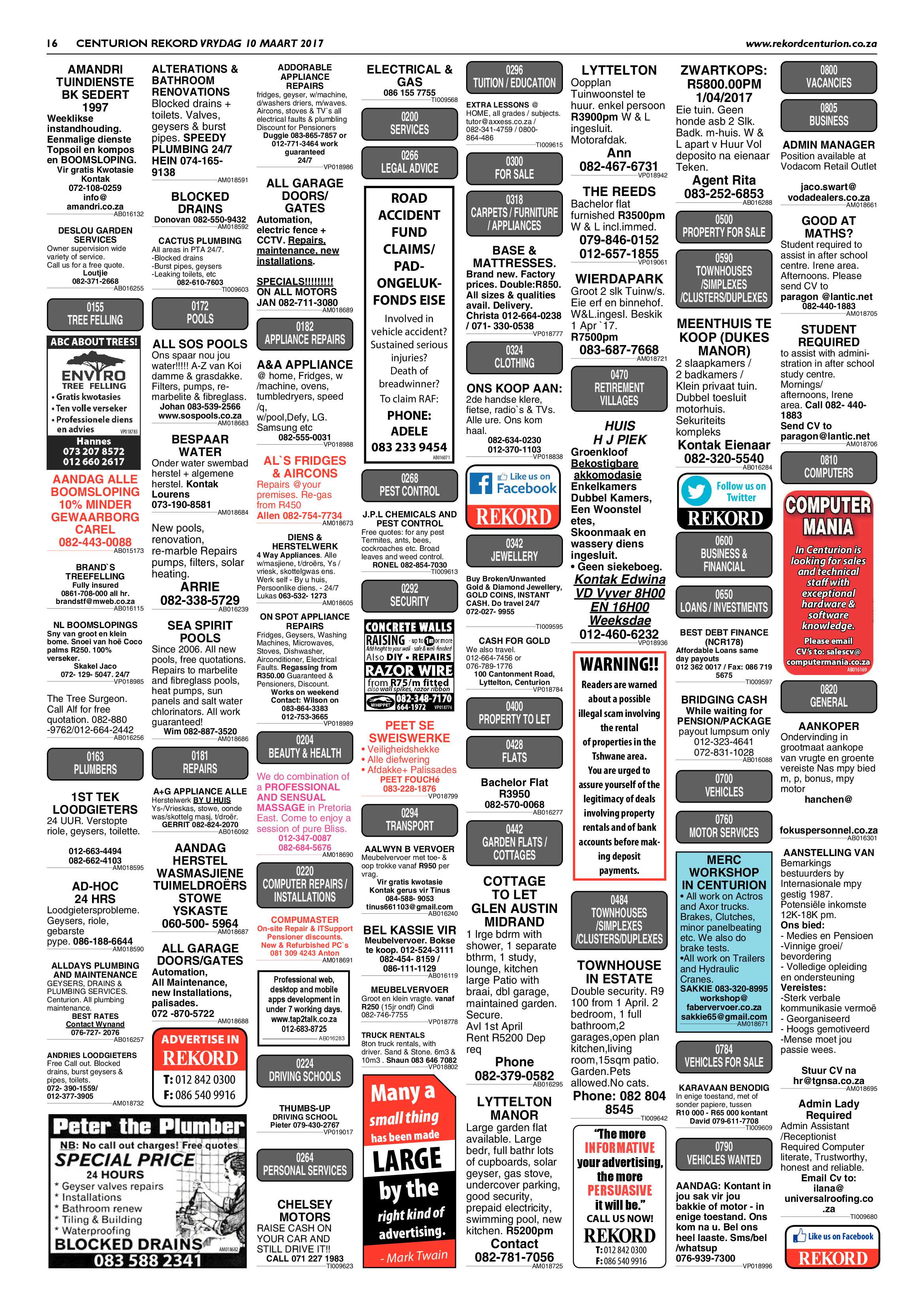 Rekord Centurion 10 March 2017 page 16