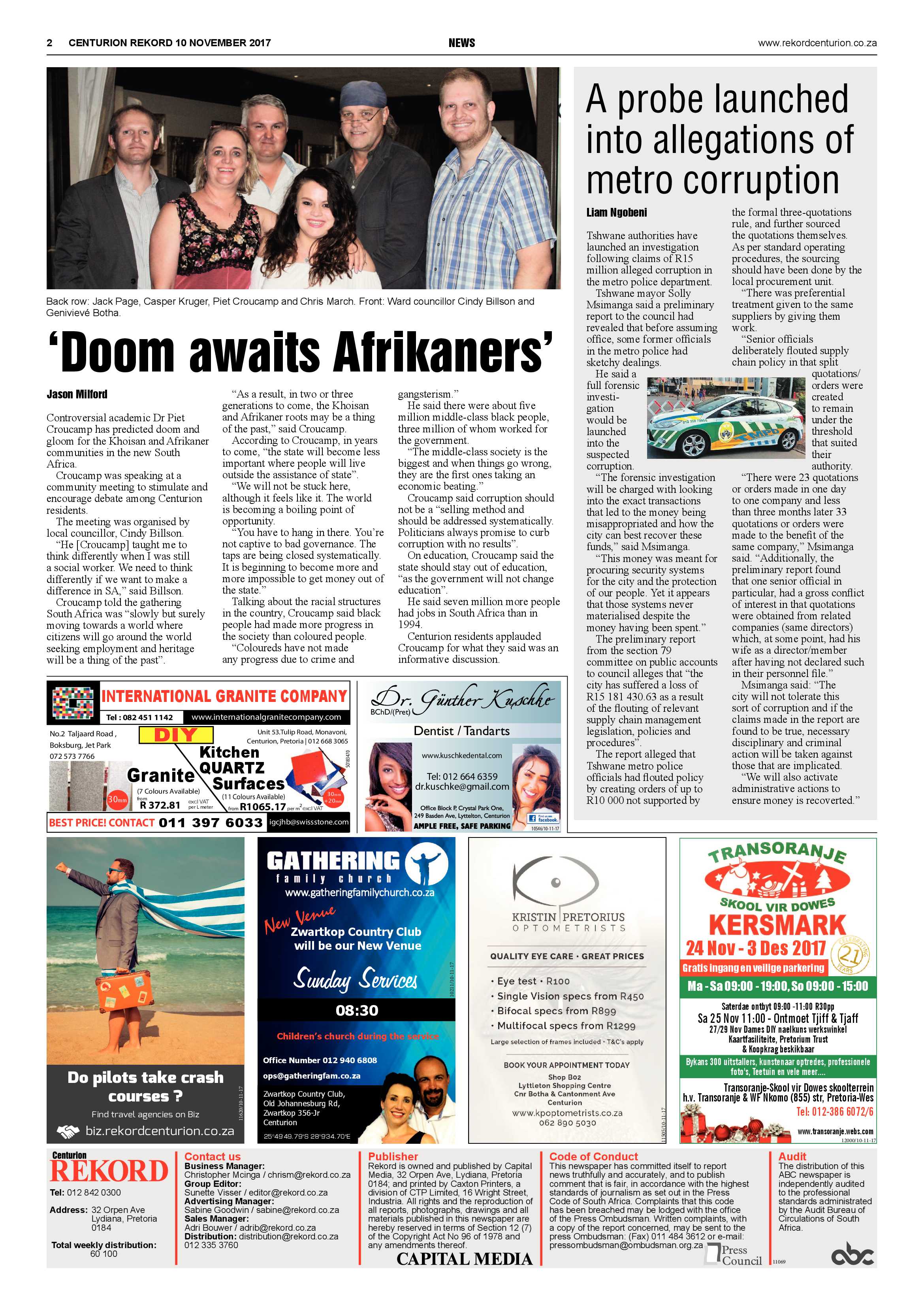 Rekord Centurion 10 November 2017 page 2