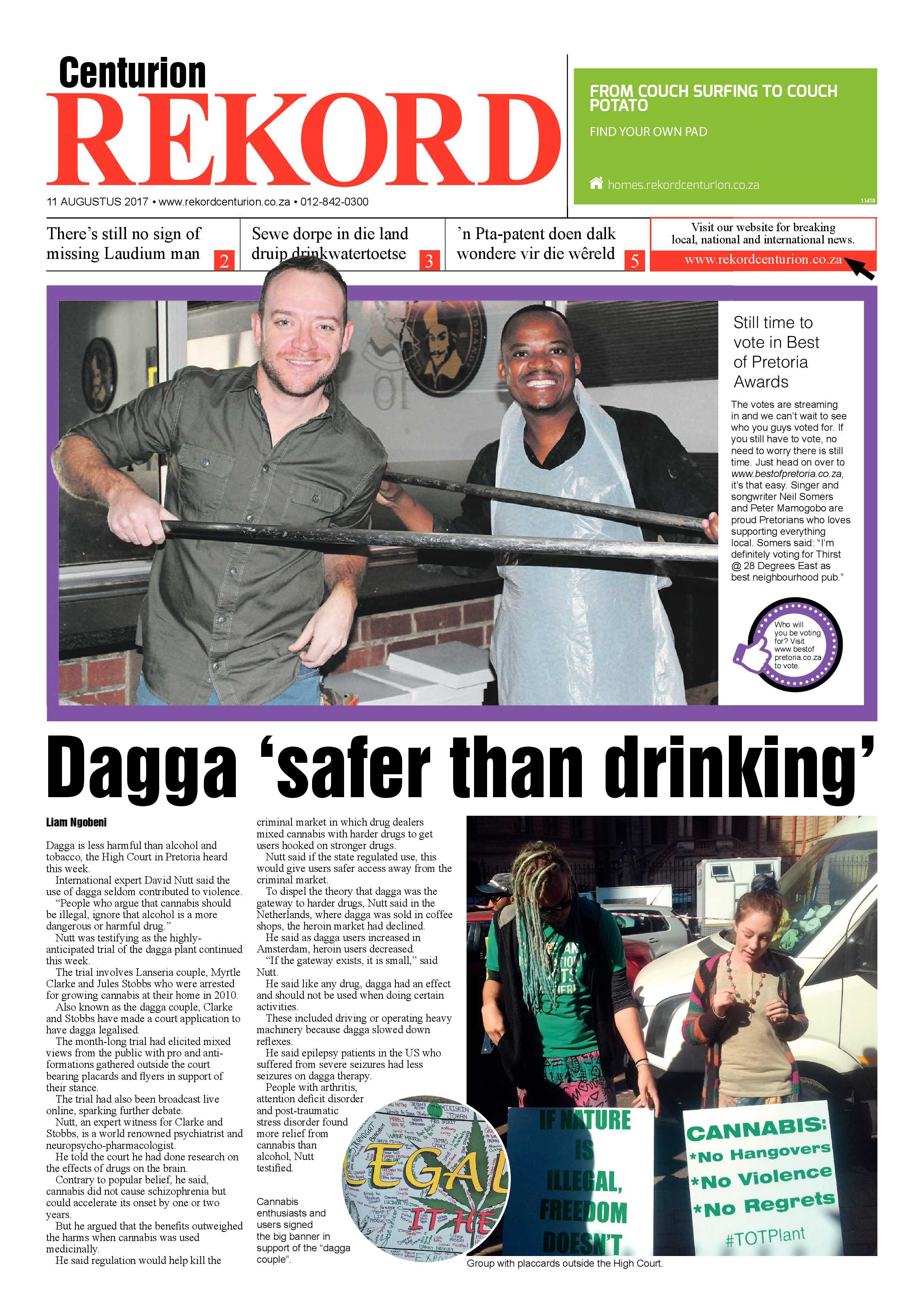 Rekord Centurion 11 August 2017 page 1