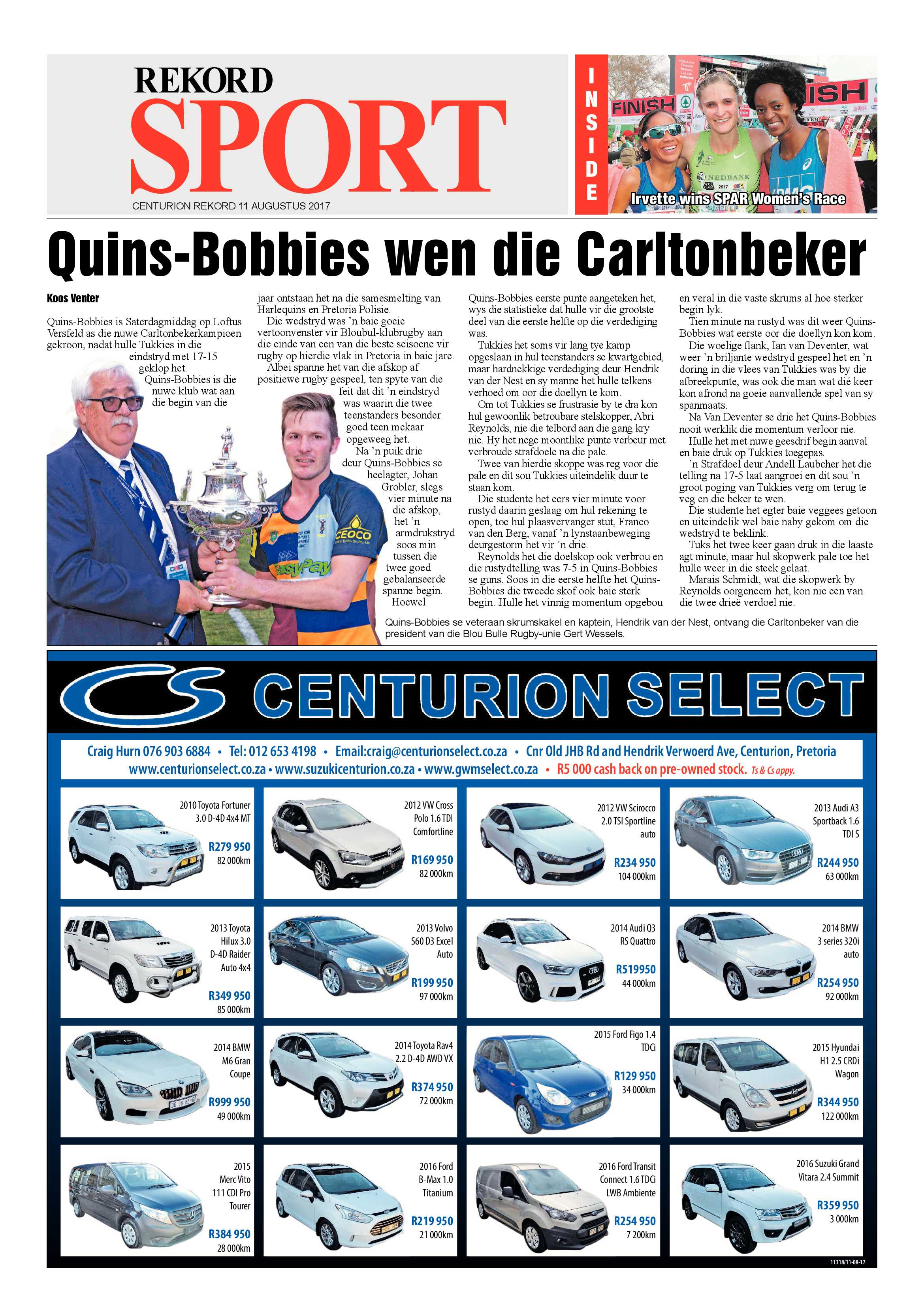 Rekord Centurion 11 August 2017 page 20