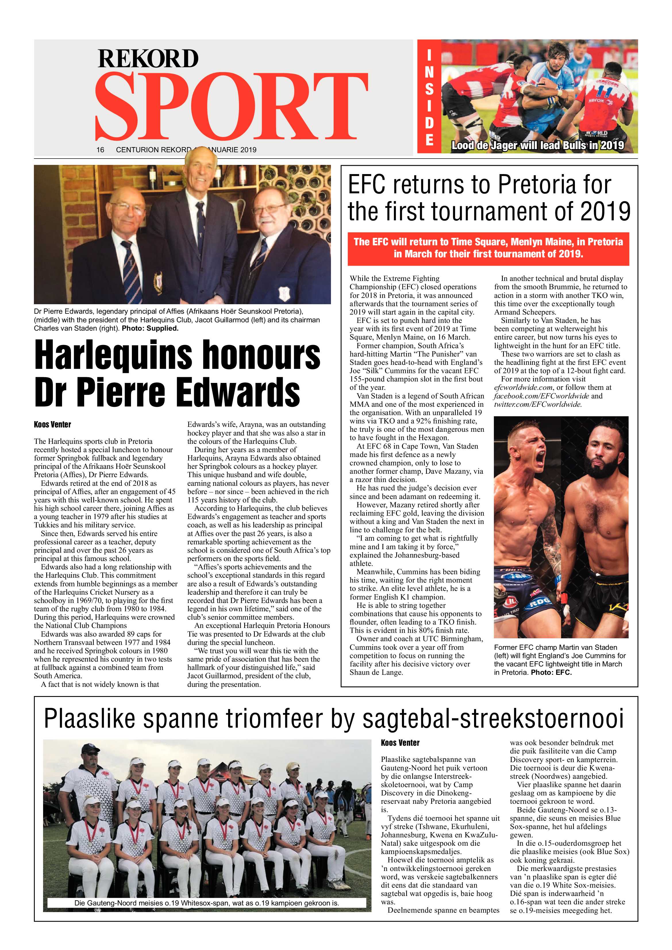 Rekord Centurion 11 January 2019 page 16