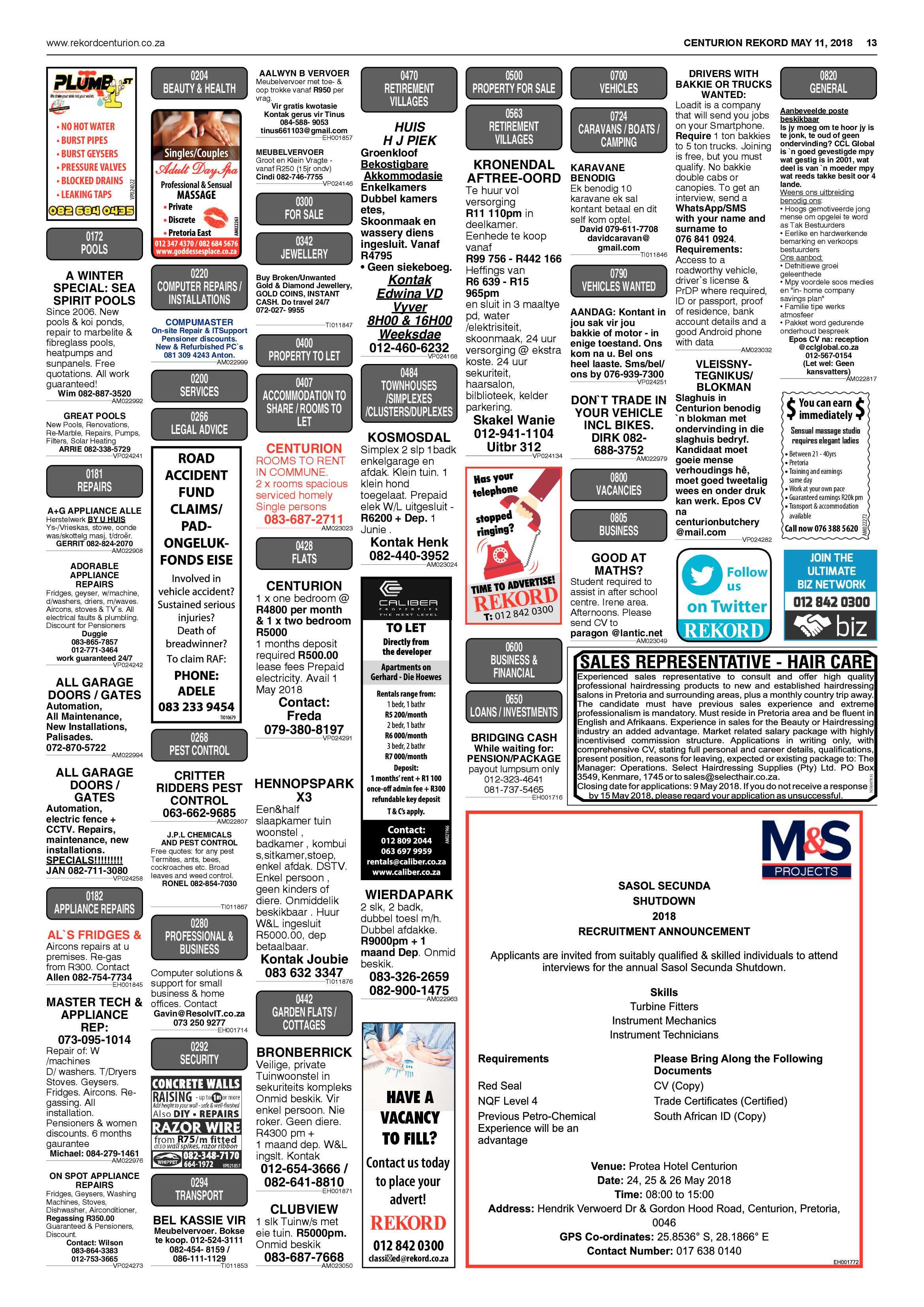 Rekord Centurion 11 May 2018 page 13