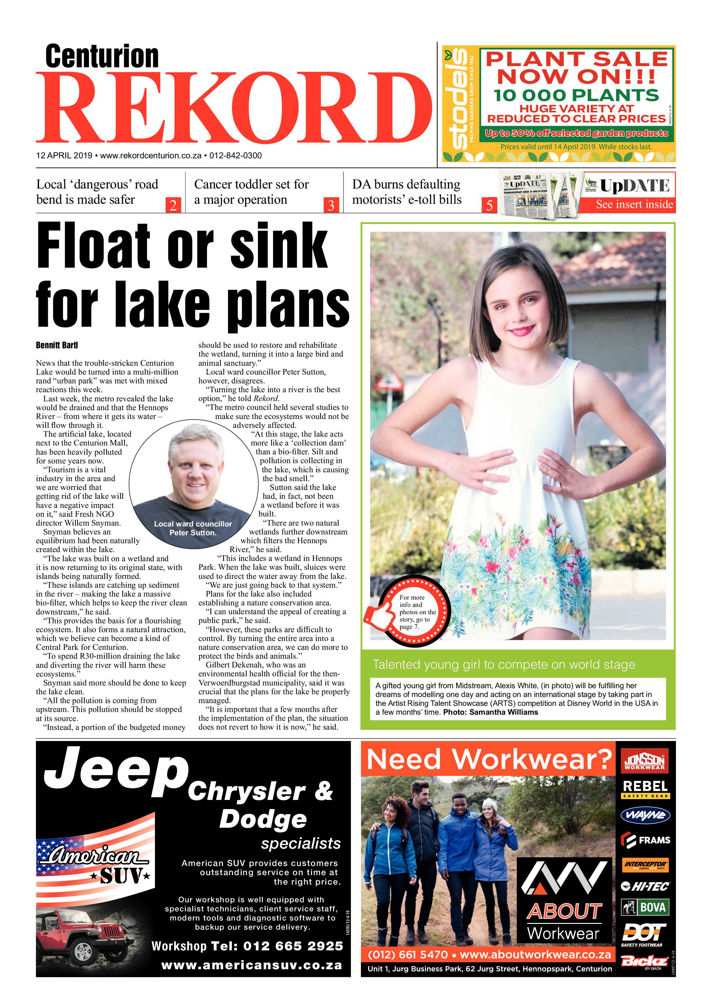 Rekord Centurion 12 April 2019 page 1