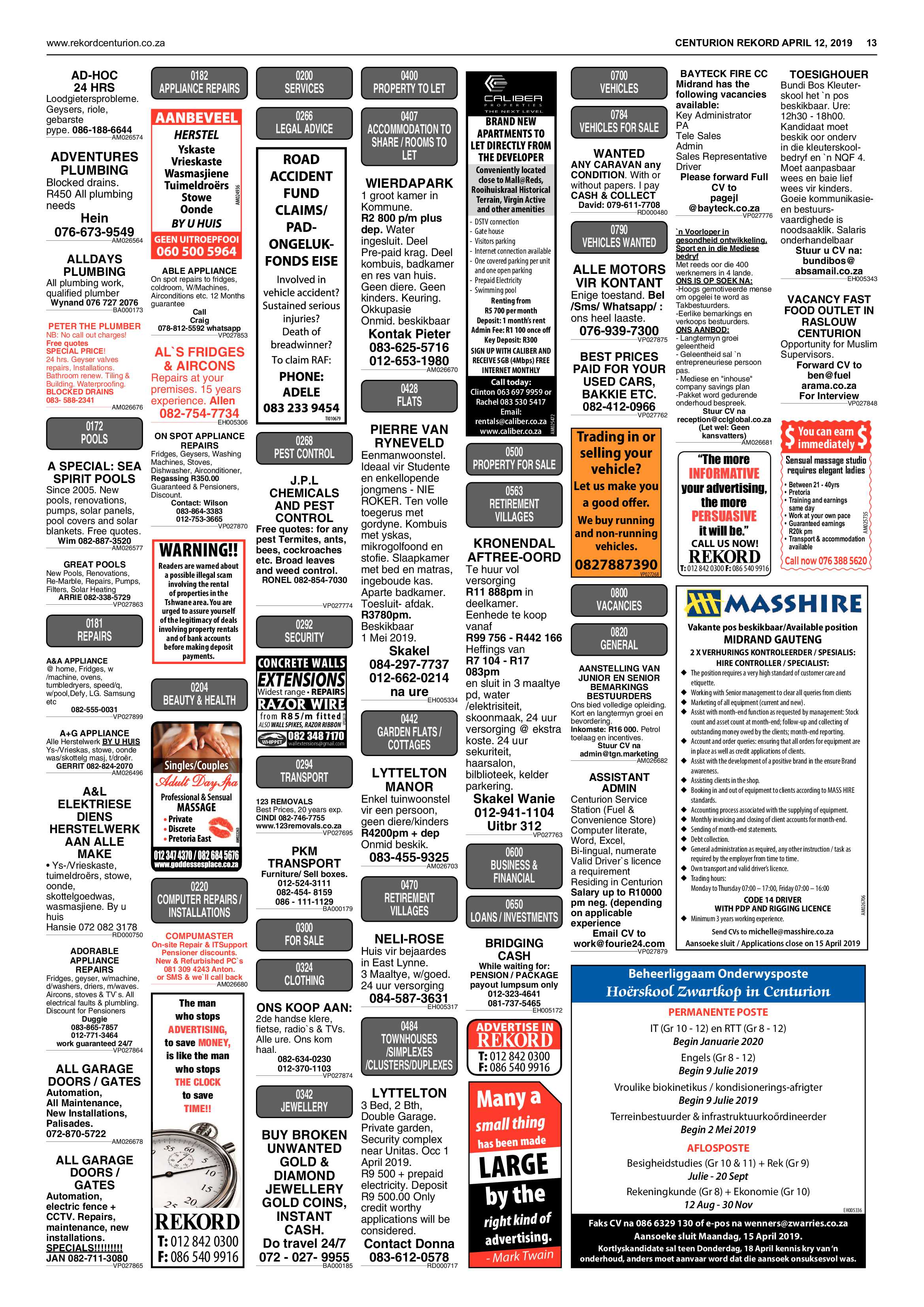 Rekord Centurion 12 April 2019 page 13
