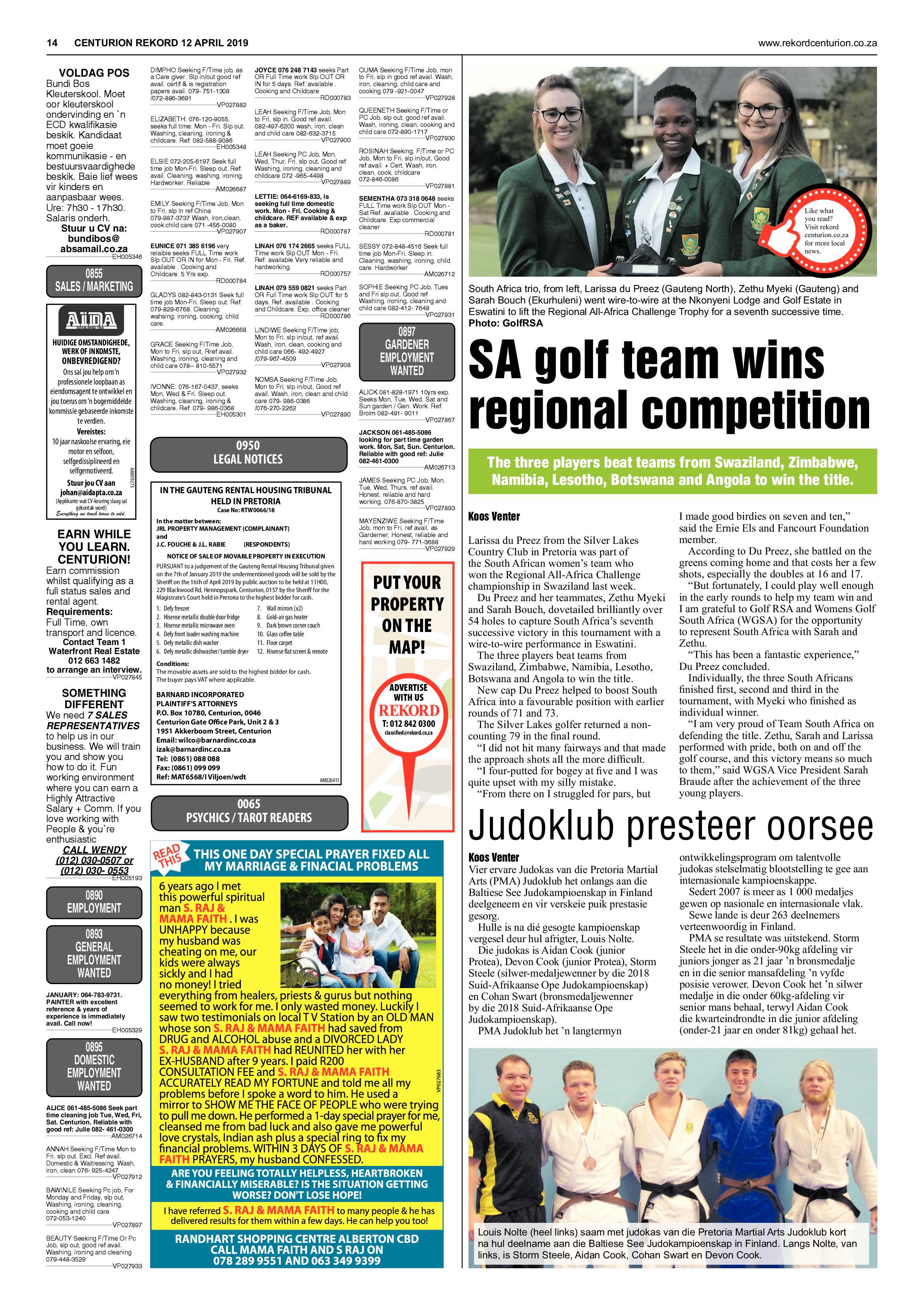 Rekord Centurion 12 April 2019 page 14