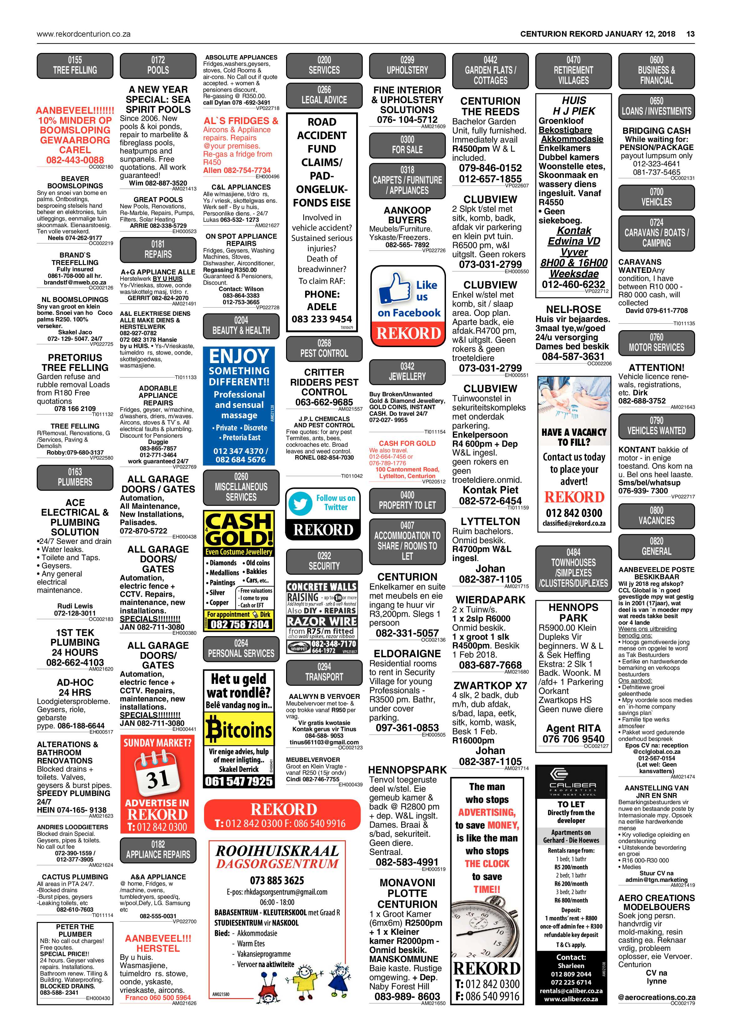 Rekord Centurion 12 January 2018 page 13