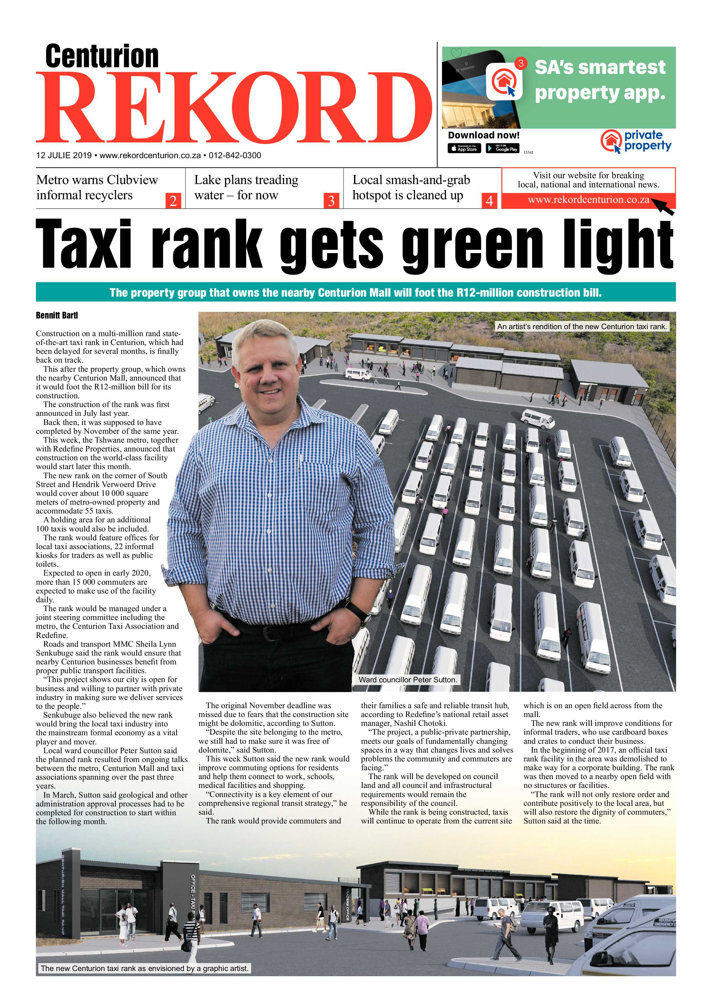 Rekord Centurion 12 July 2019 page 1