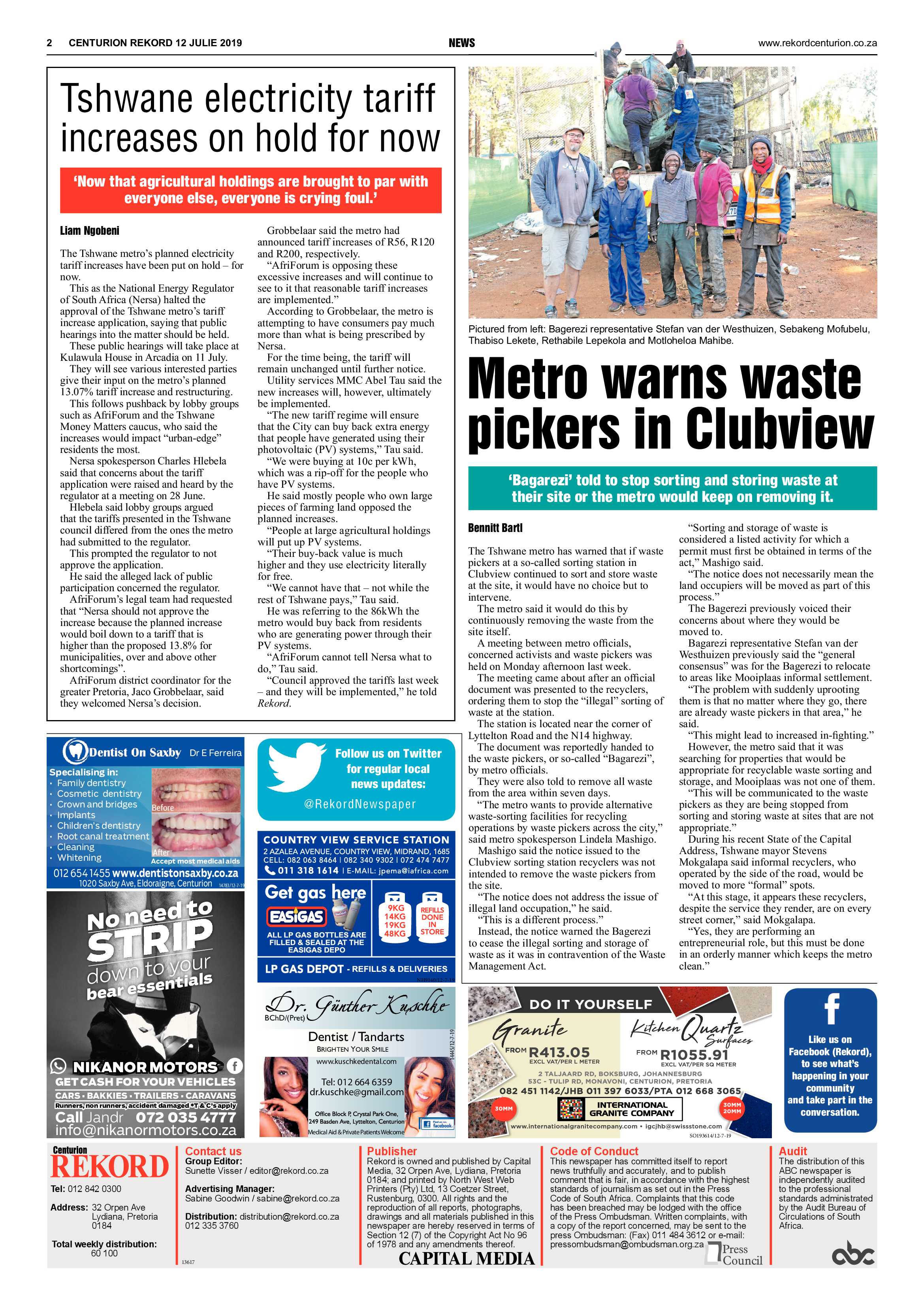 Rekord Centurion 12 July 2019 page 2