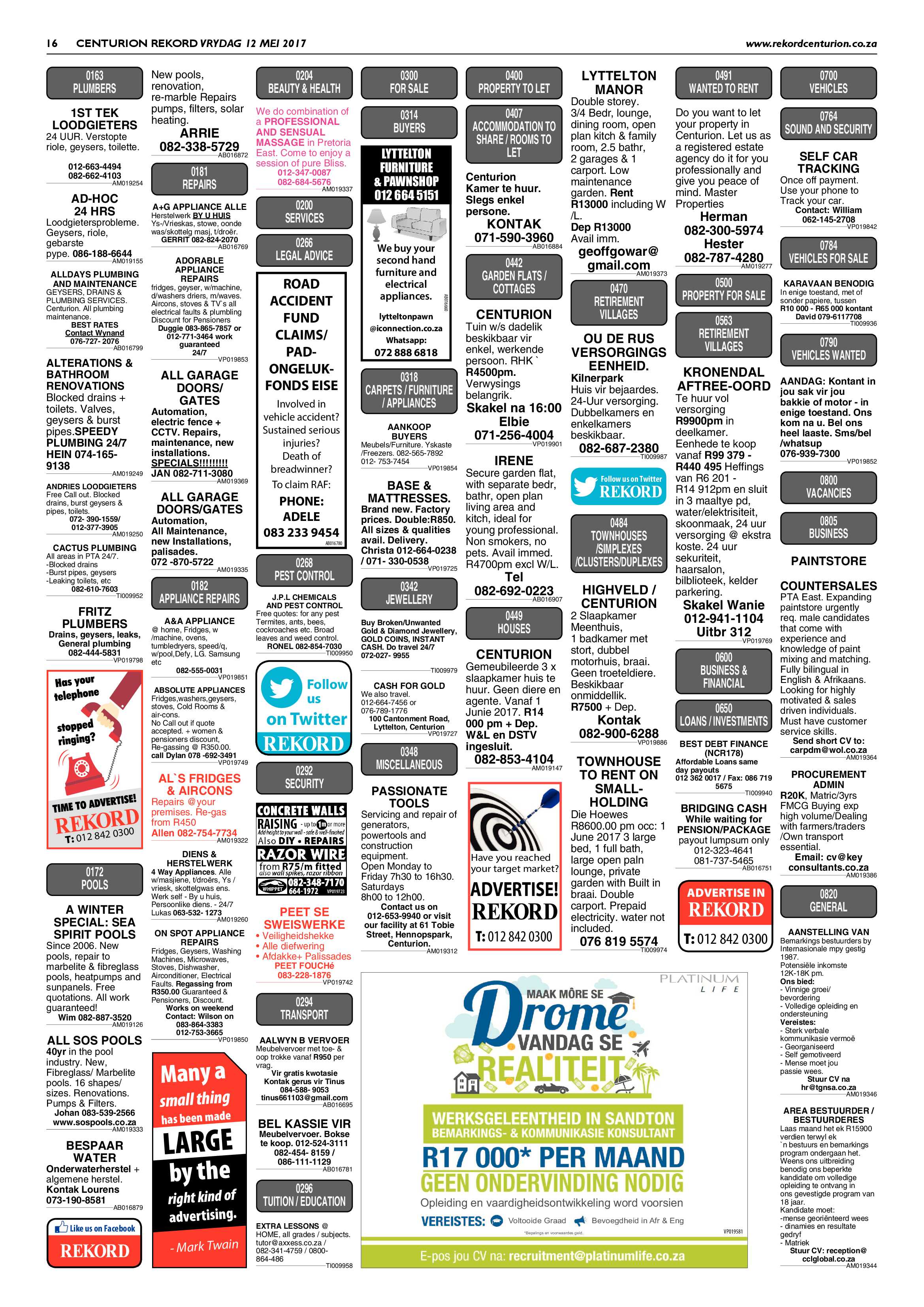 Rekord Centurion 12 May 2017 page 16