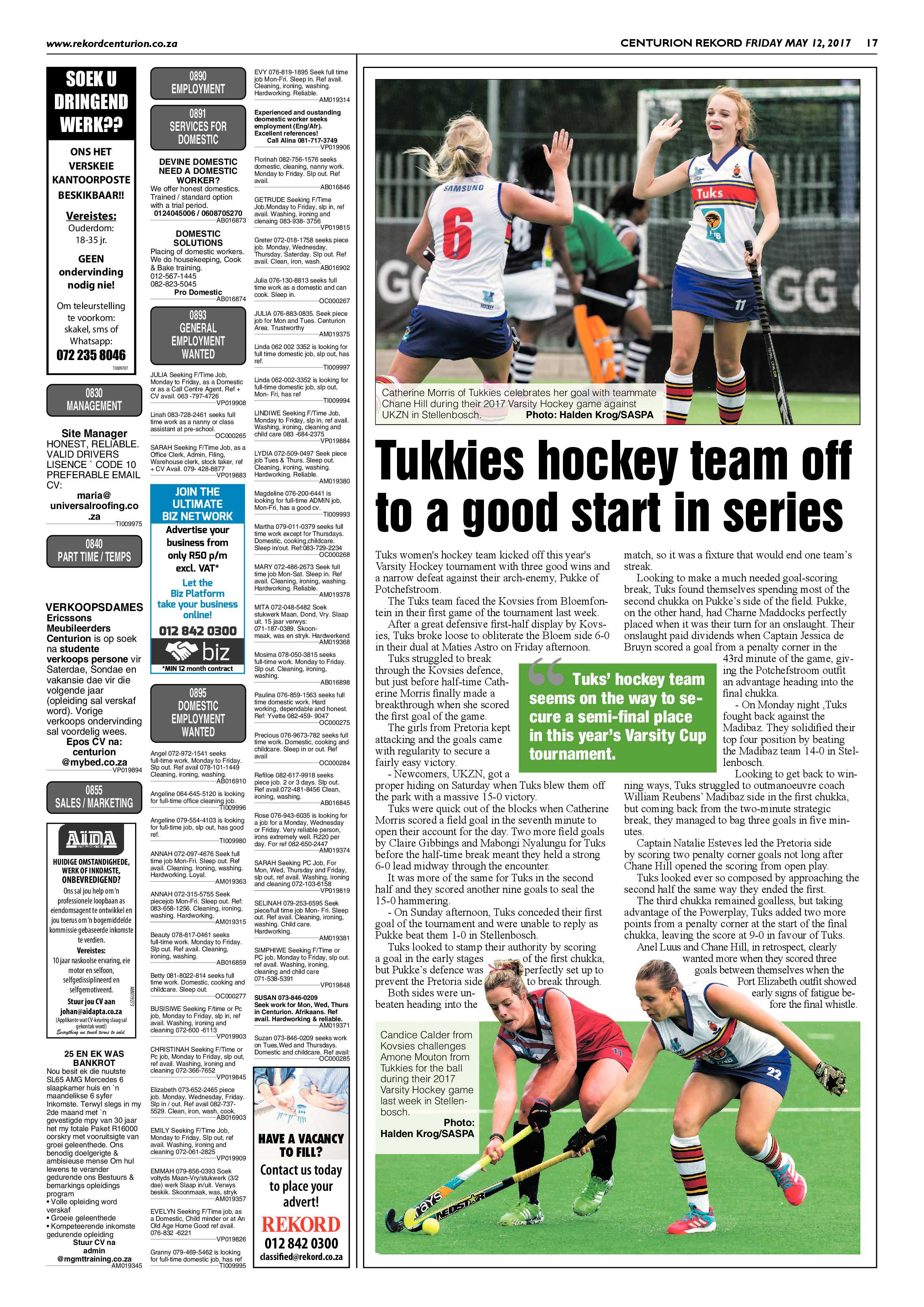 Rekord Centurion 12 May 2017 page 17