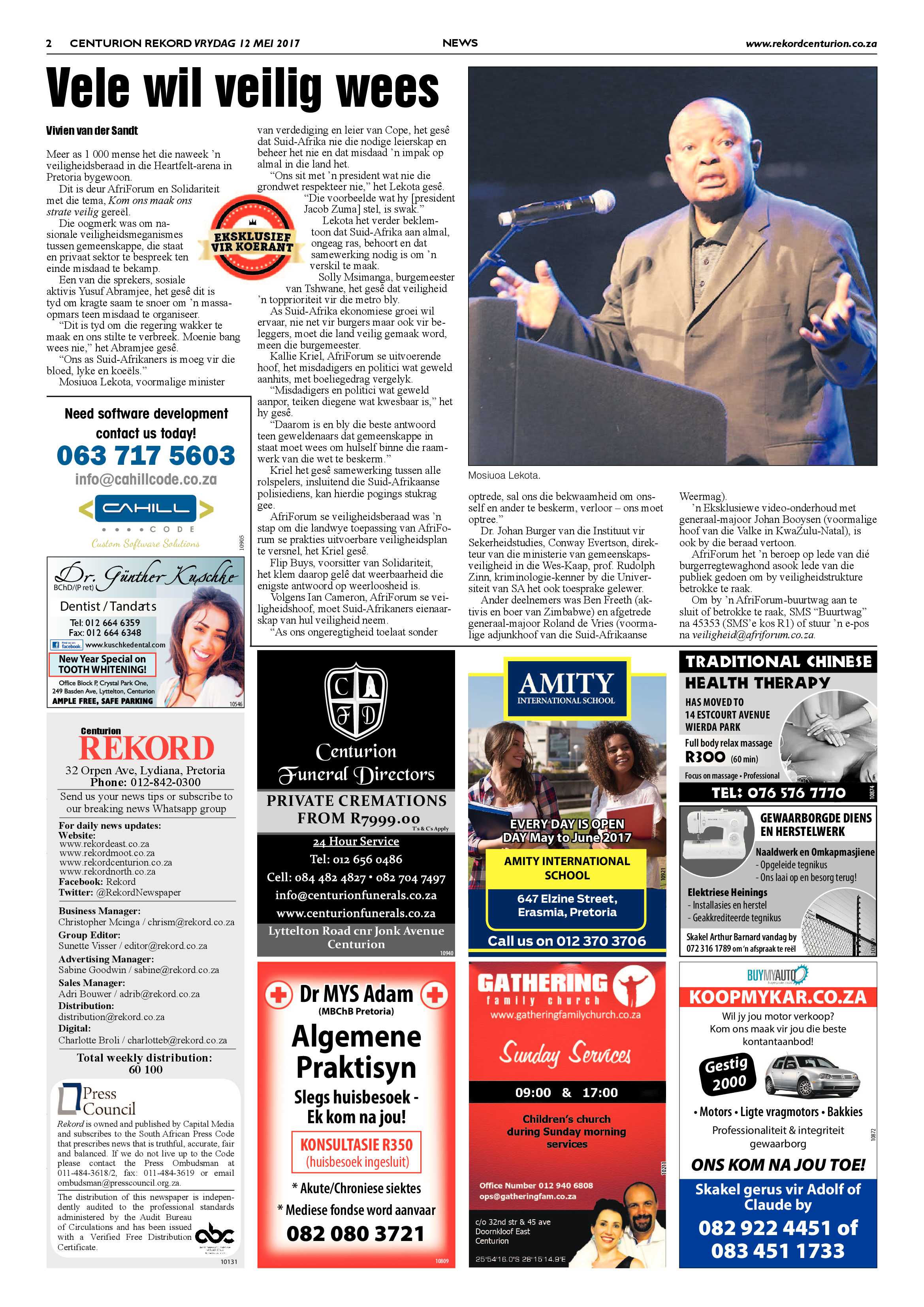 Rekord Centurion 12 May 2017 page 2