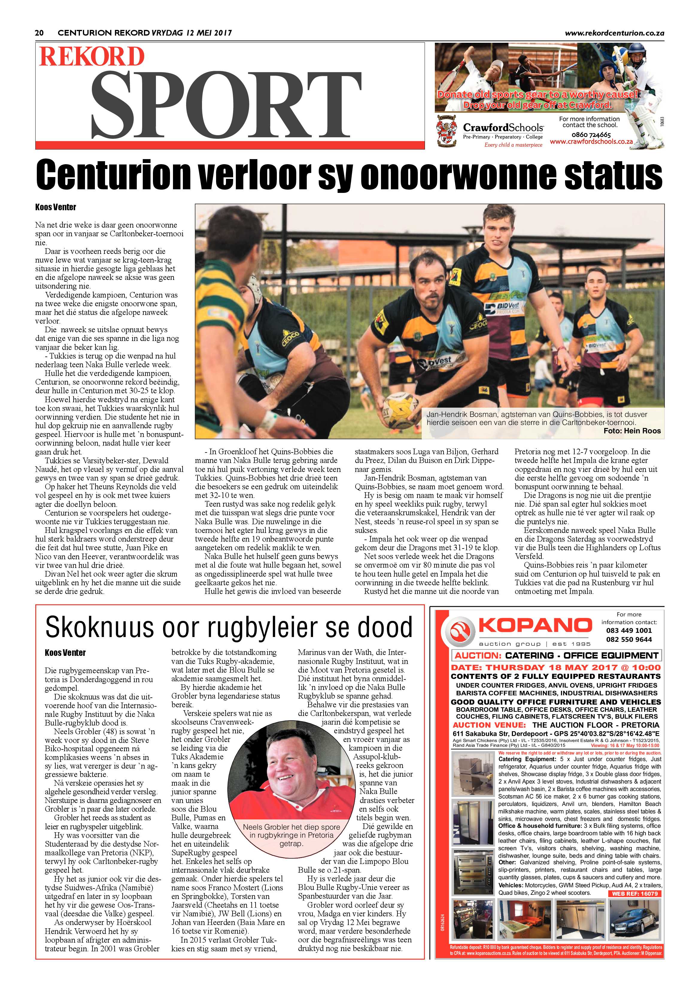 Rekord Centurion 12 May 2017 page 20