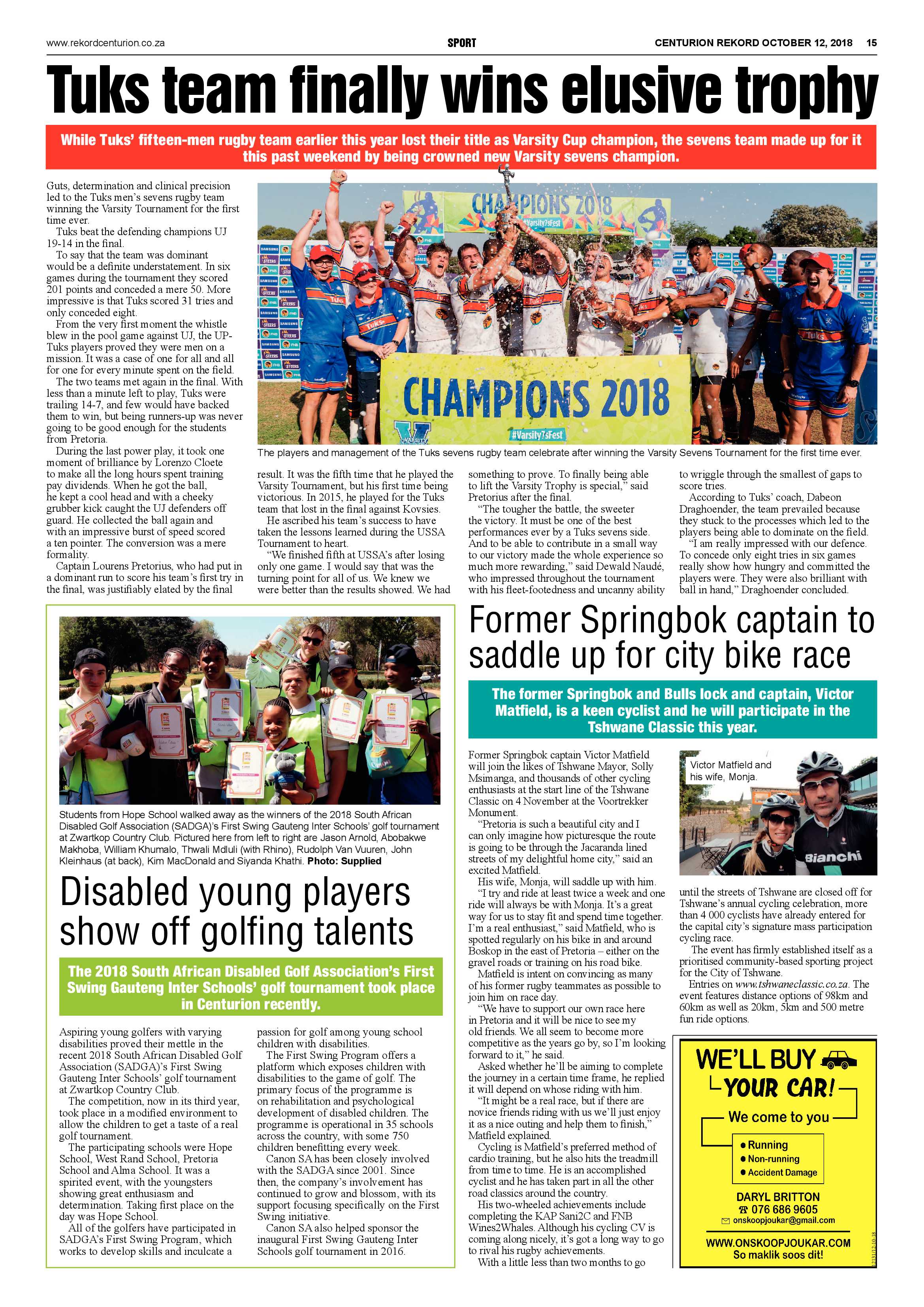Rekord Centurion 12 October 2018 page 15
