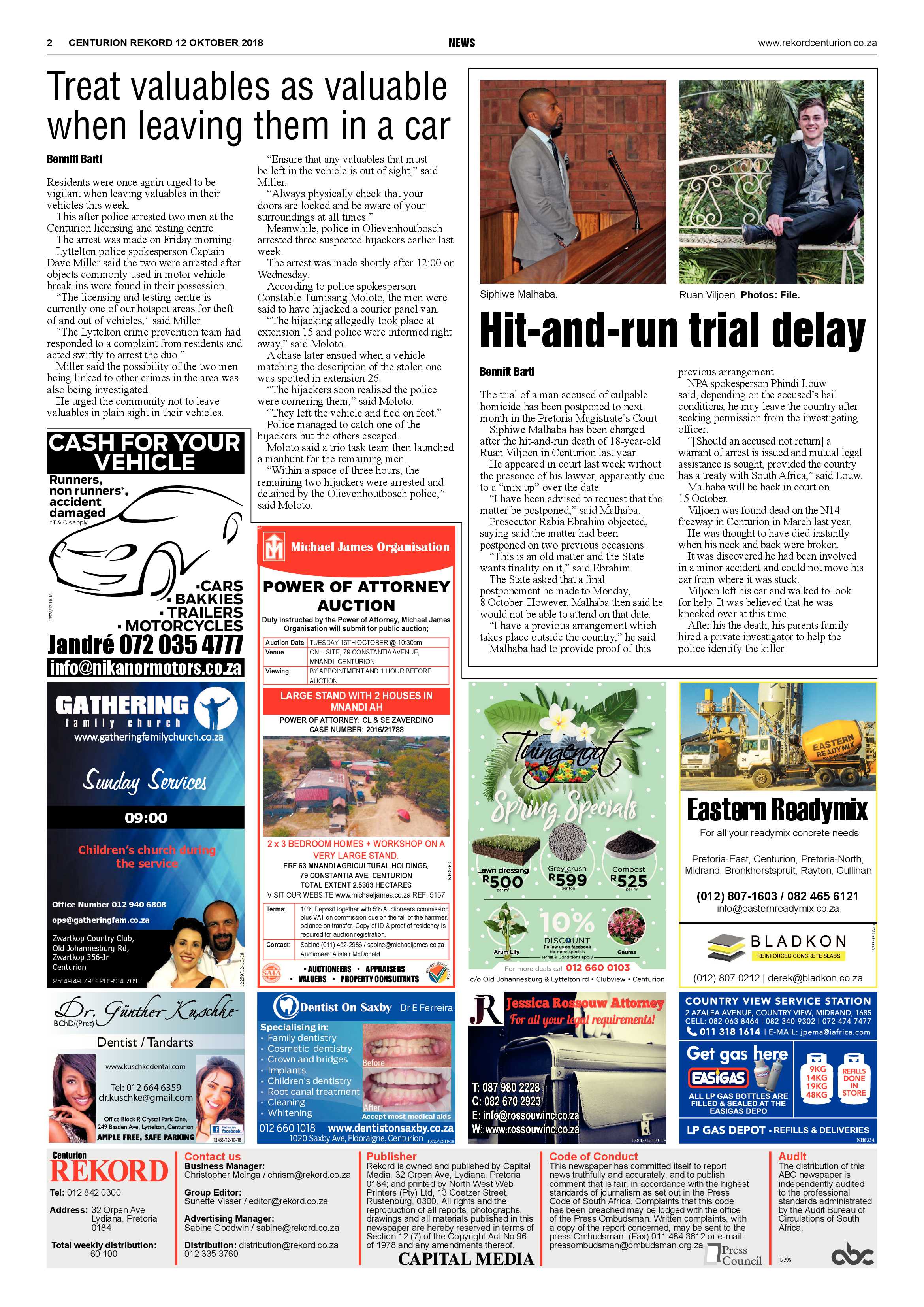 Rekord Centurion 12 October 2018 page 2