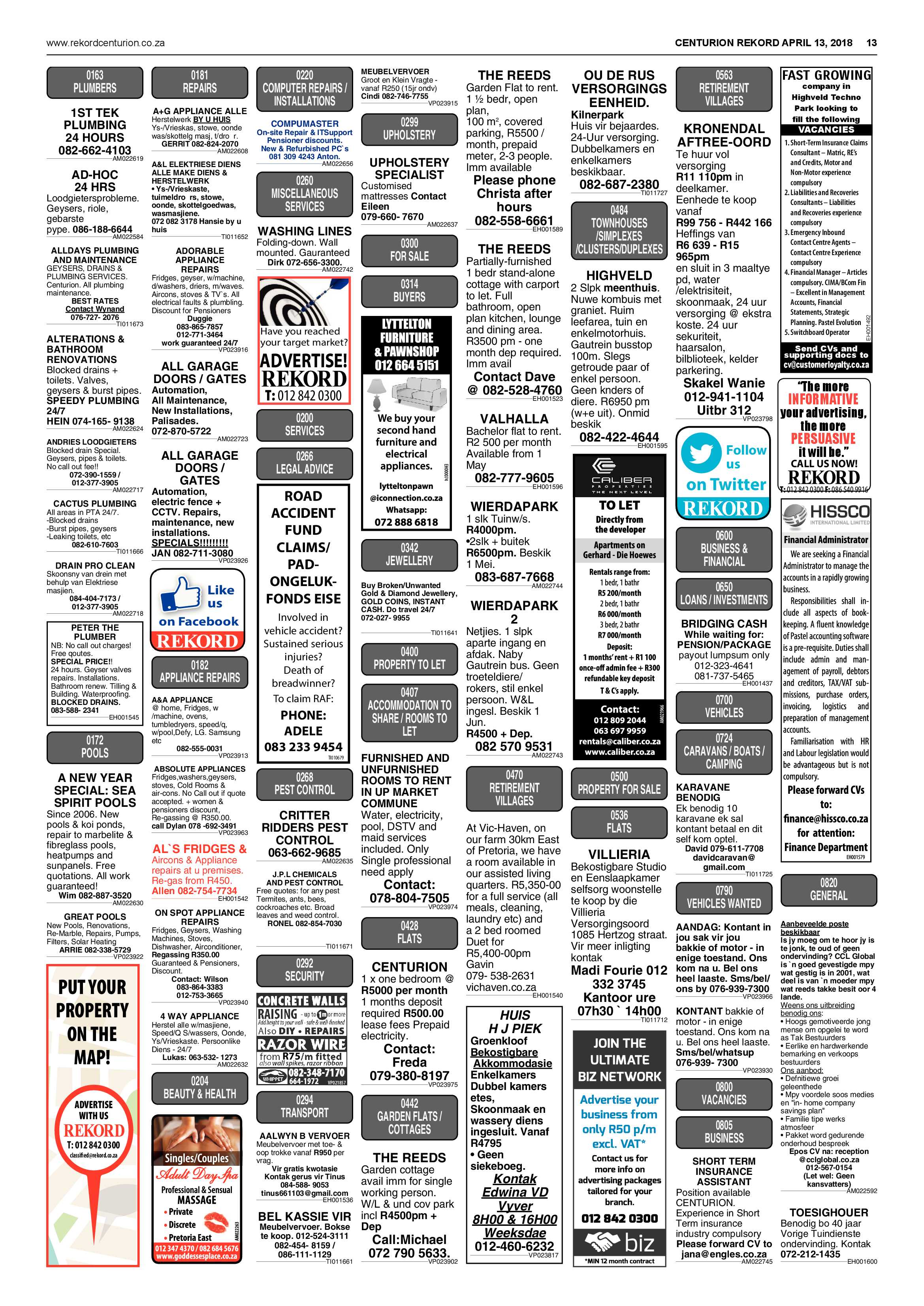 Rekord Centurion 13 April 2018 page 13
