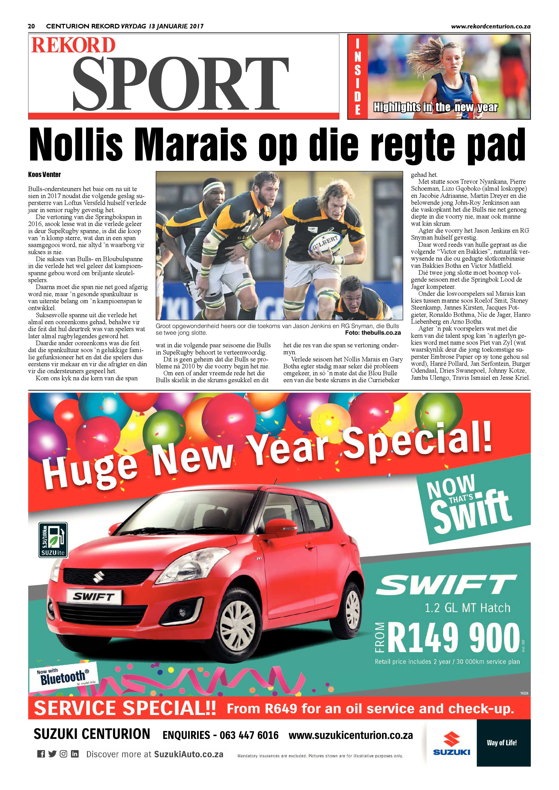 Rekord Centurion 13 January 2017 page 20