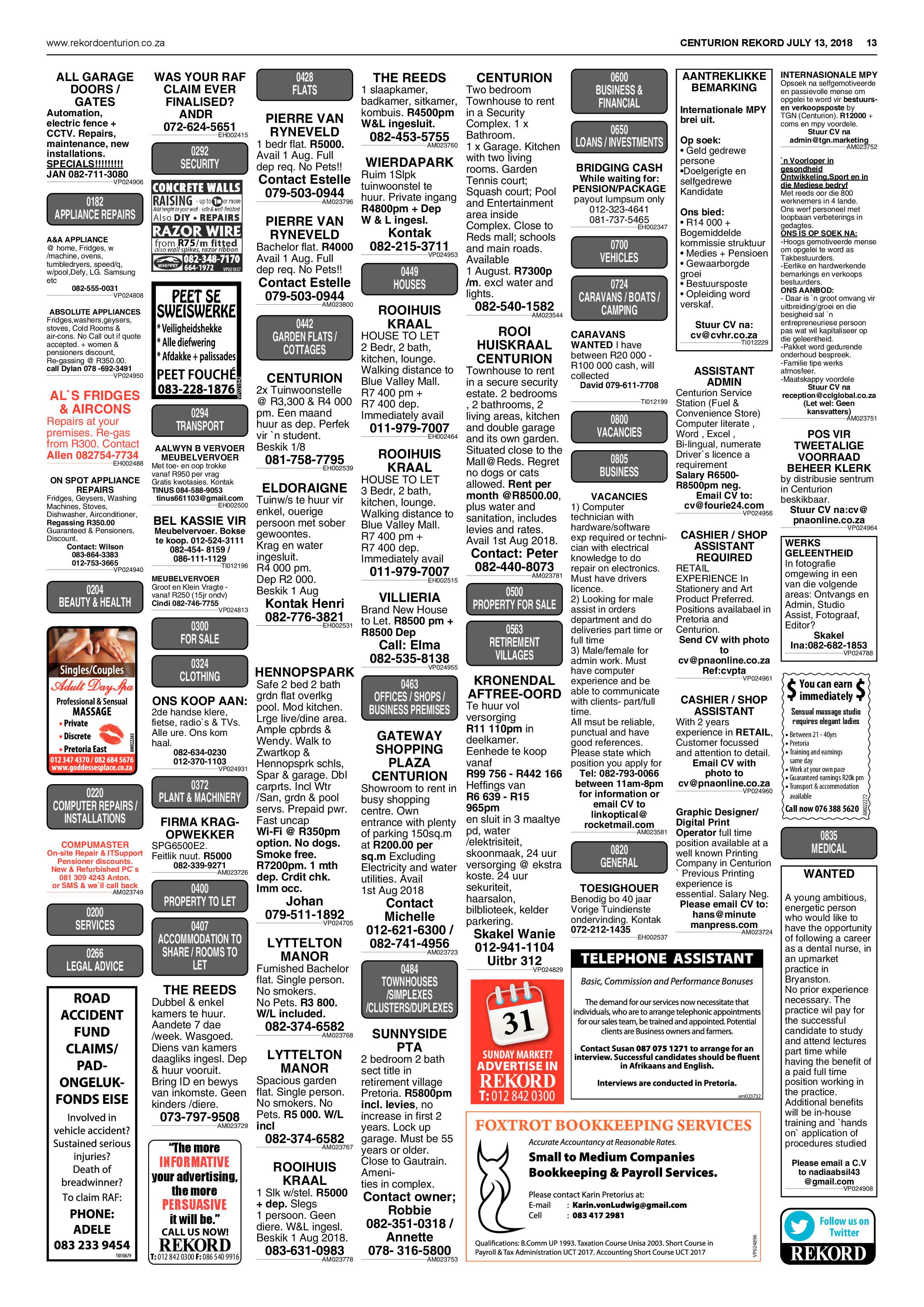 Rekord Centurion 13 July 2018 page 13