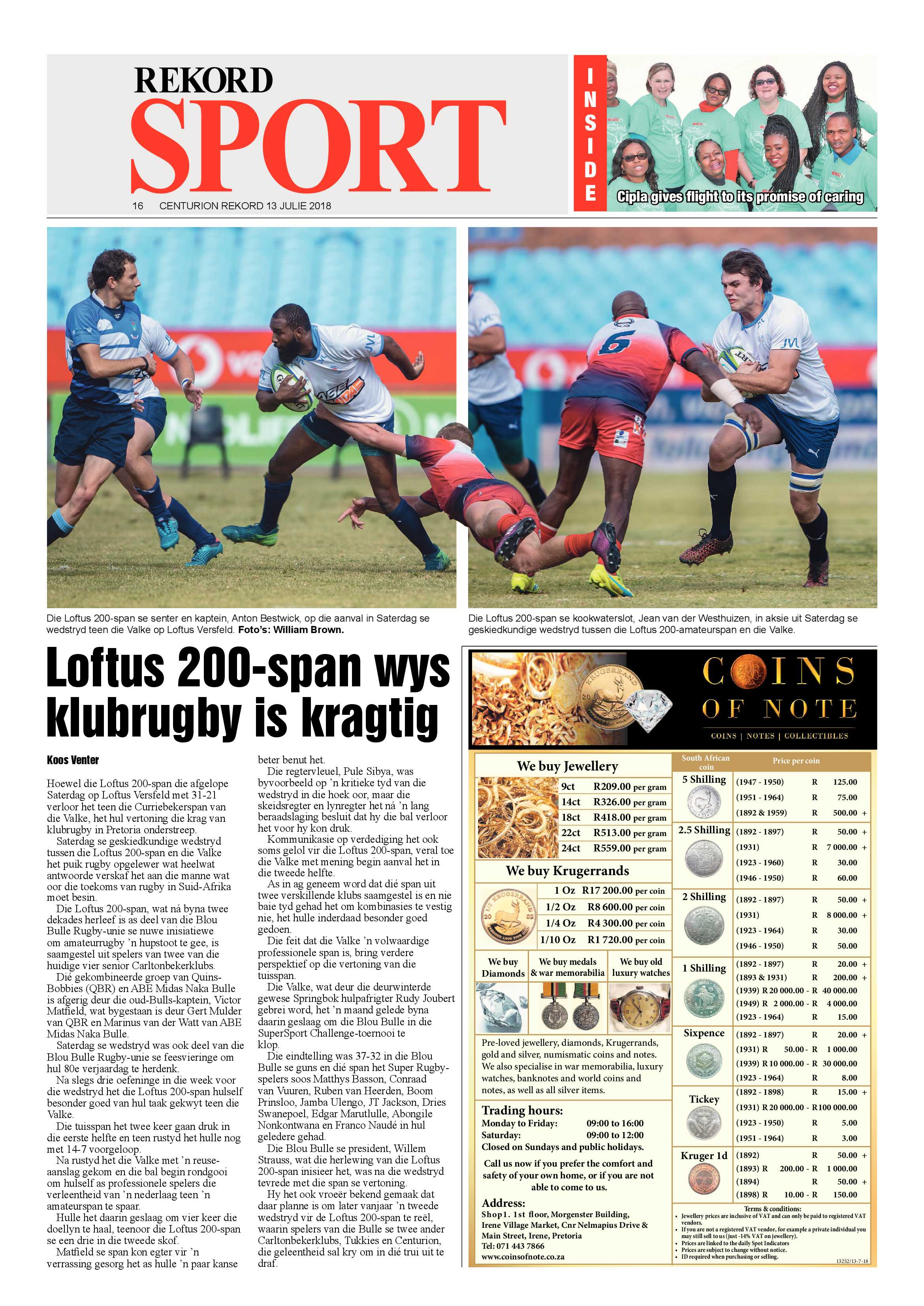 Rekord Centurion 13 July 2018 page 16