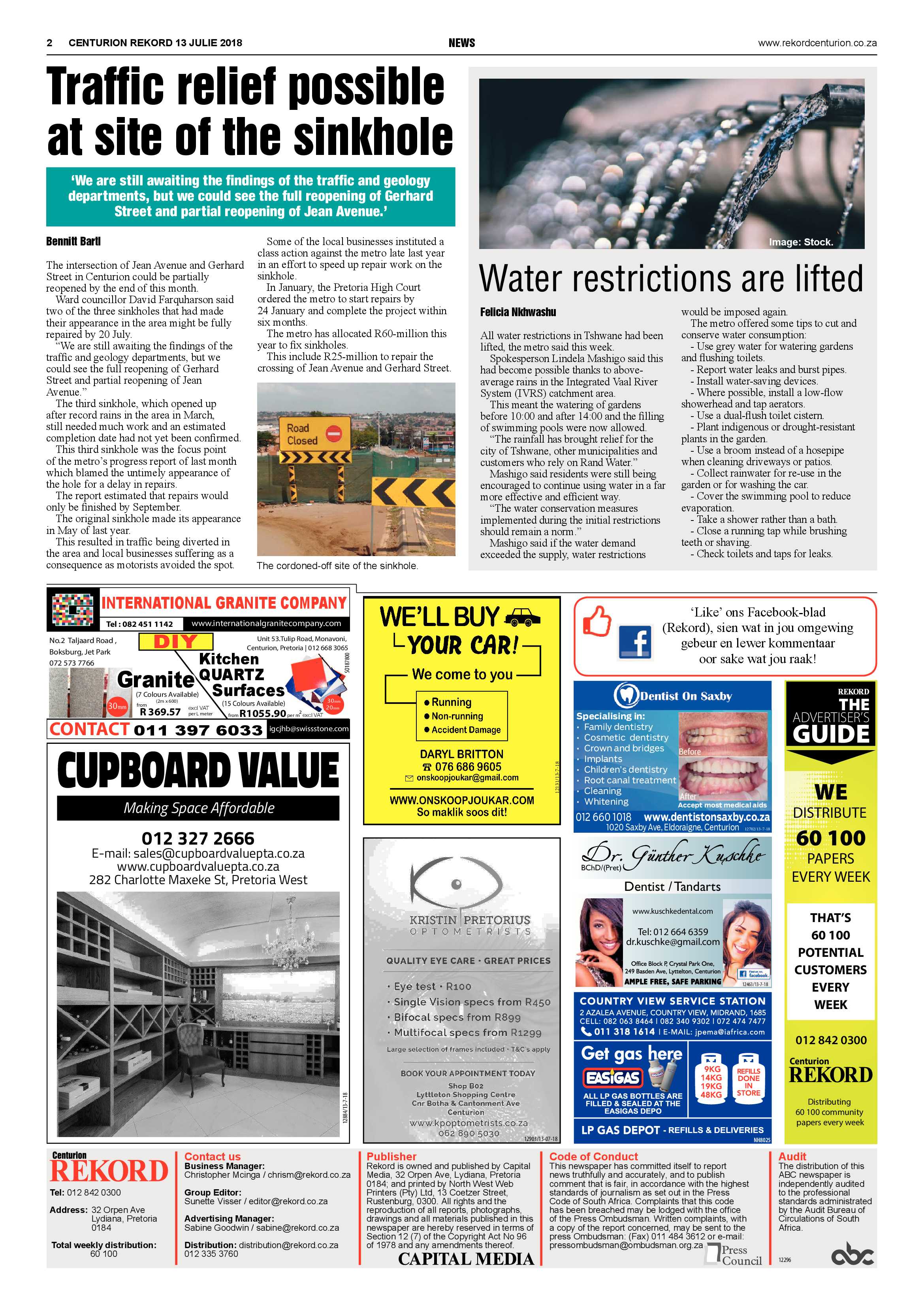 Rekord Centurion 13 July 2018 page 2