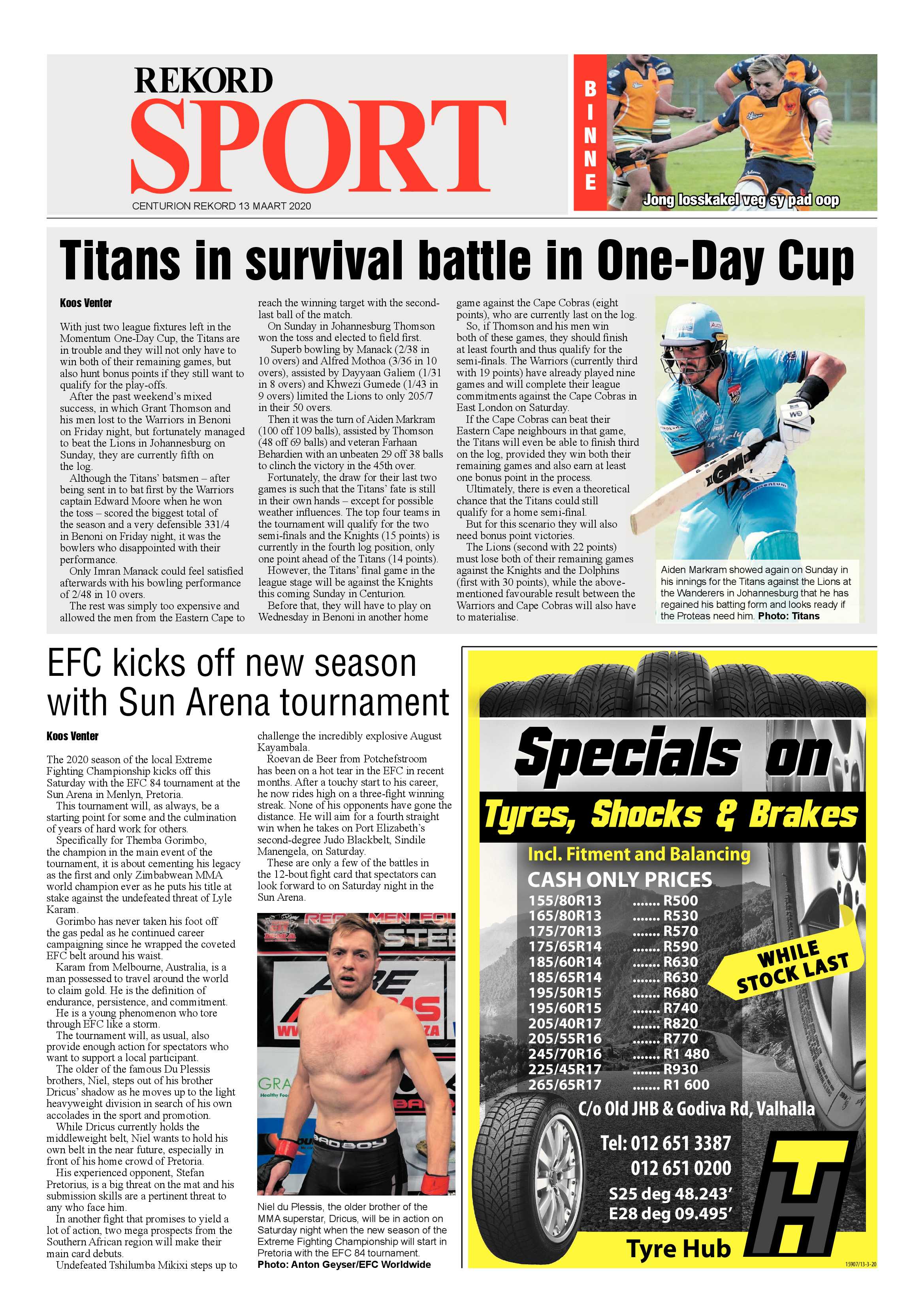 Rekord Centurion 13 March 2020 page 16