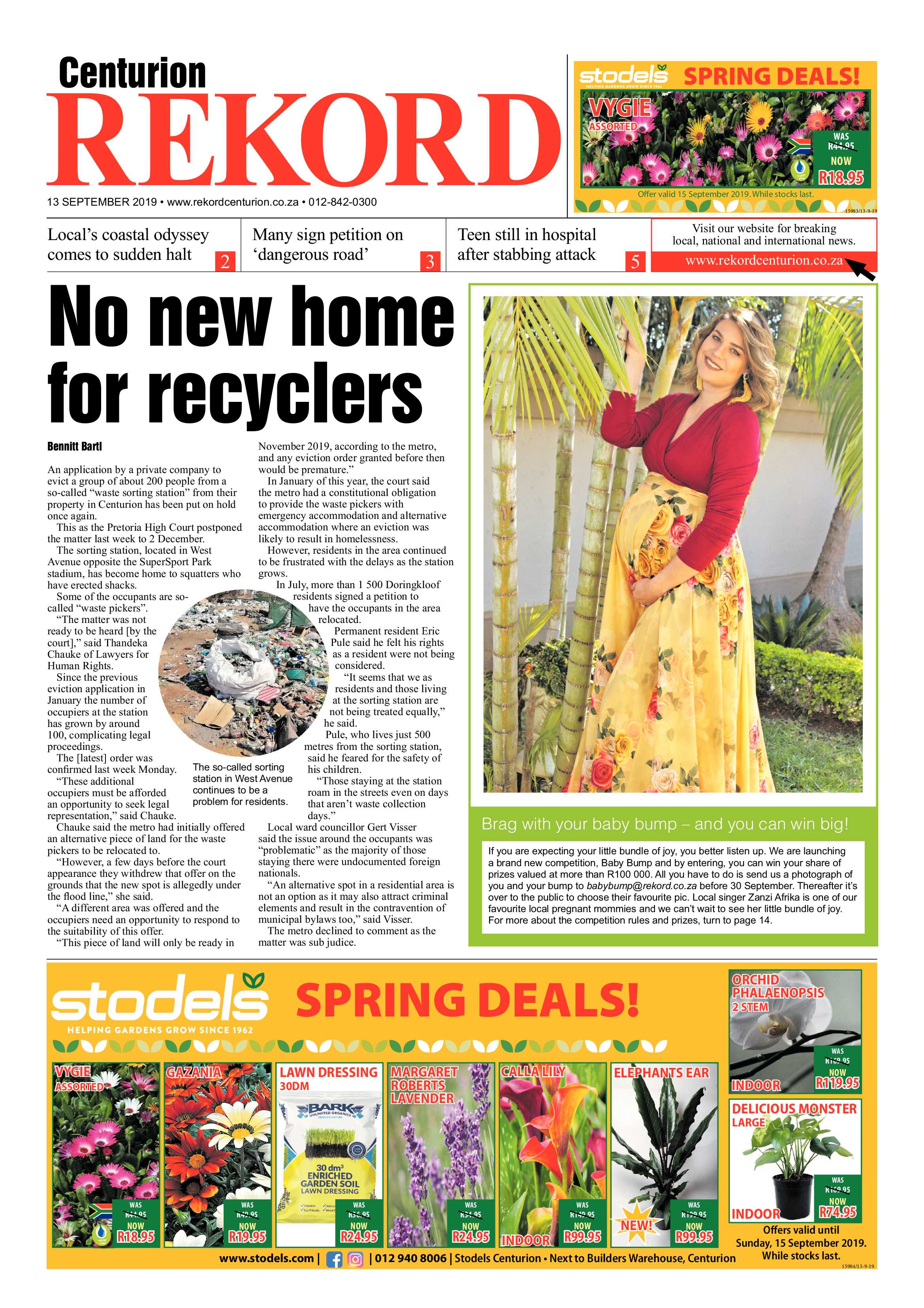 Rekord Centurion 13 September 2019 page 1