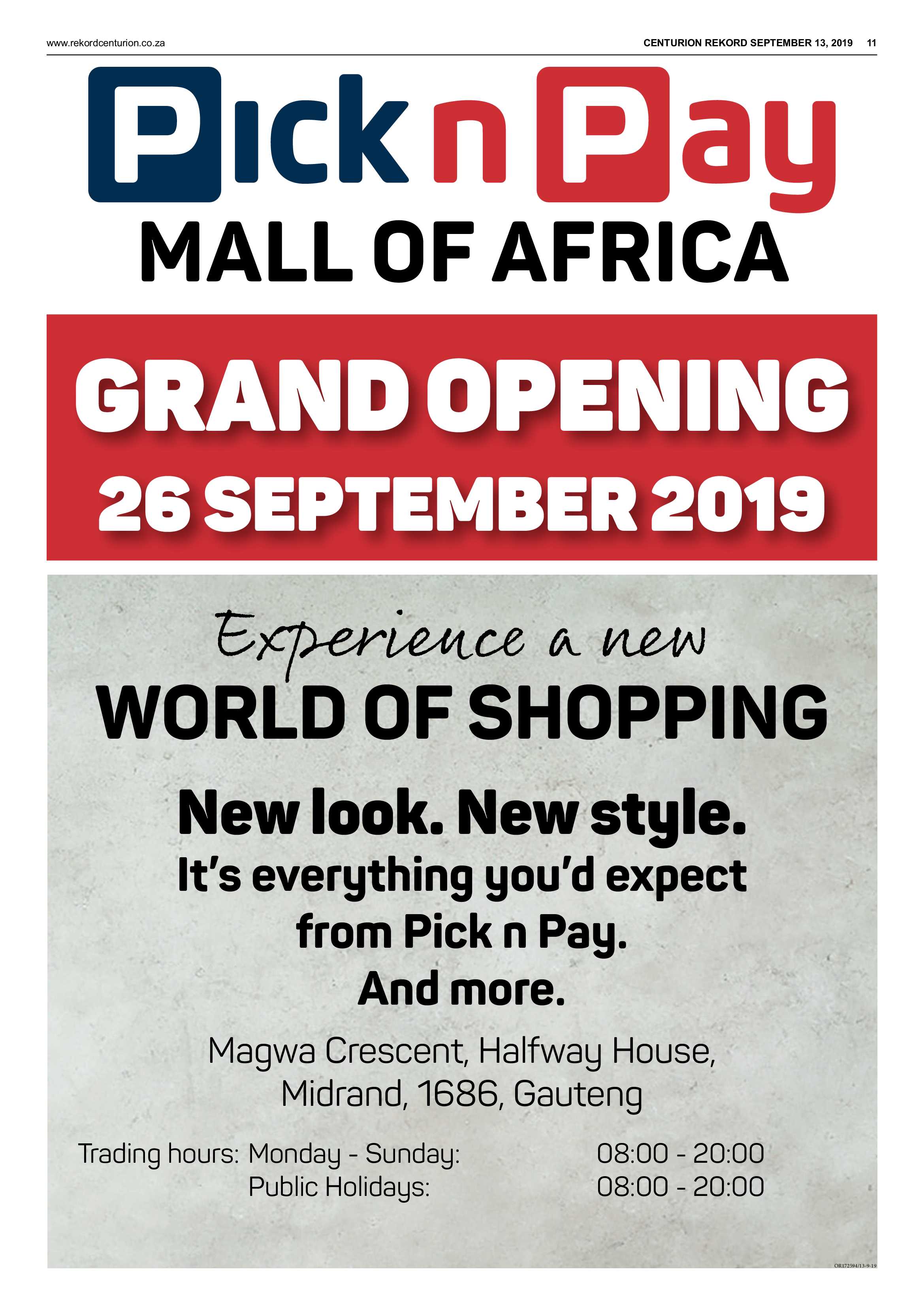 Rekord Centurion 13 September 2019 page 11
