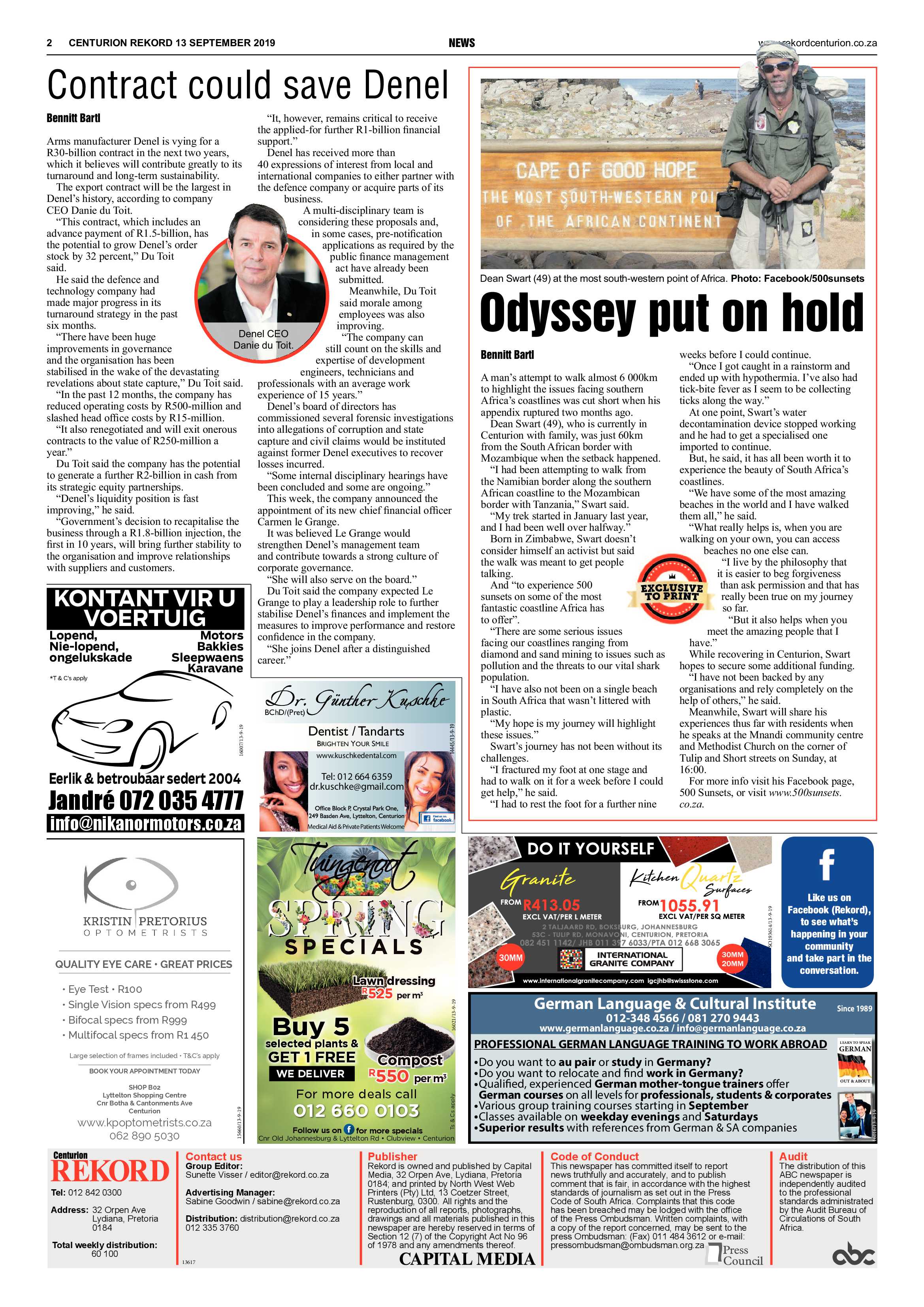 Rekord Centurion 13 September 2019 page 2