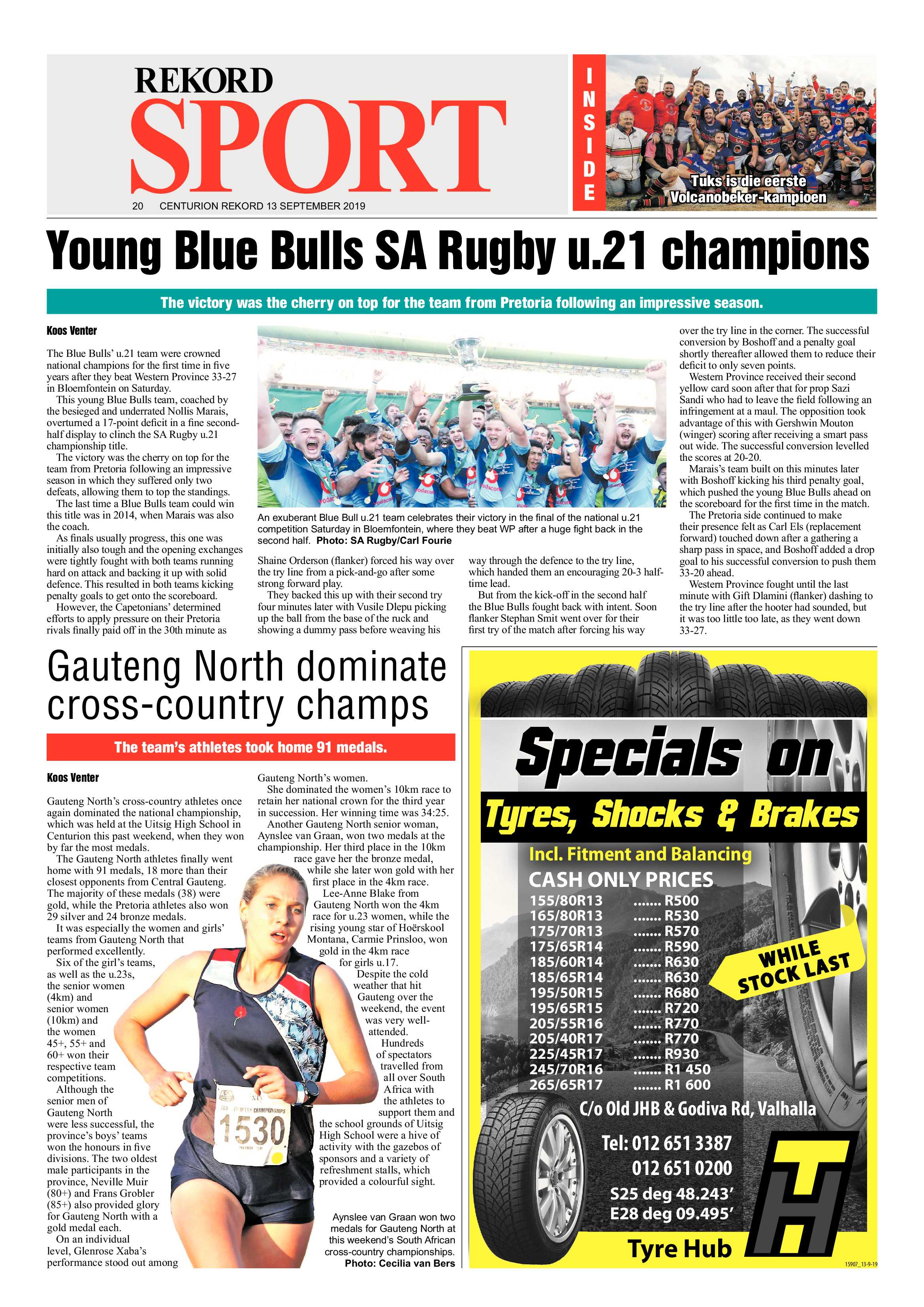 Rekord Centurion 13 September 2019 page 20