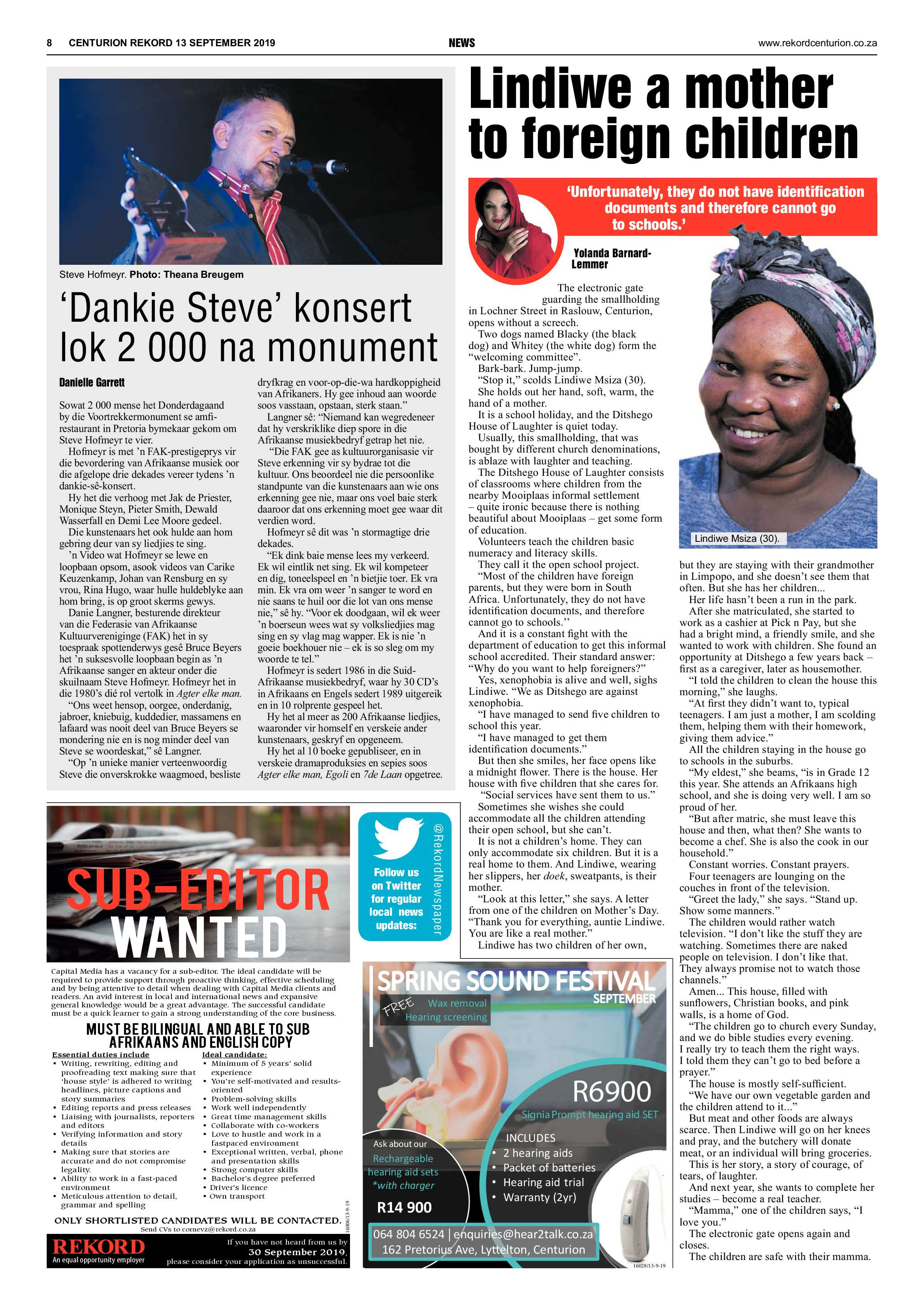 Rekord Centurion 13 September 2019 page 8
