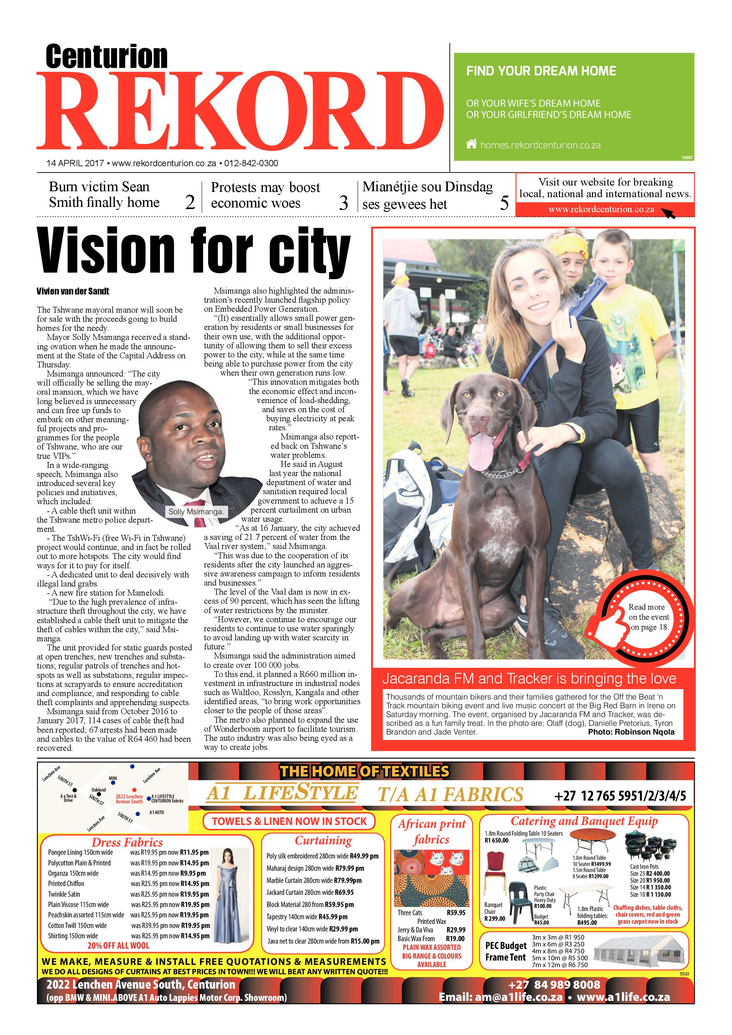 Rekord Centurion 14 April 2017 page 1