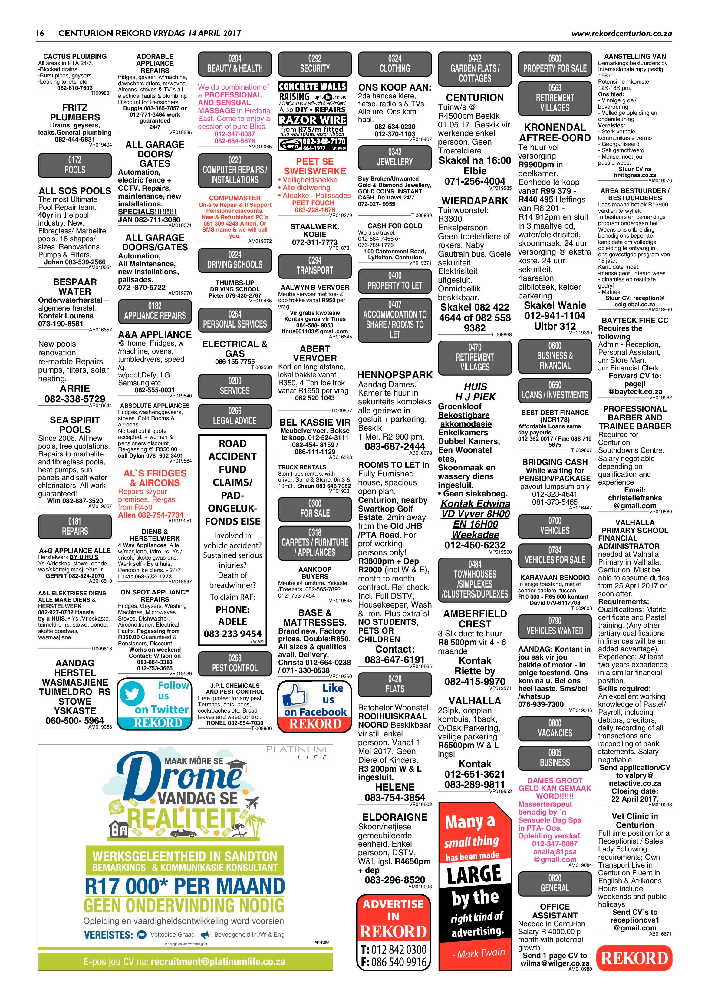 Rekord Centurion 14 April 2017 page 16
