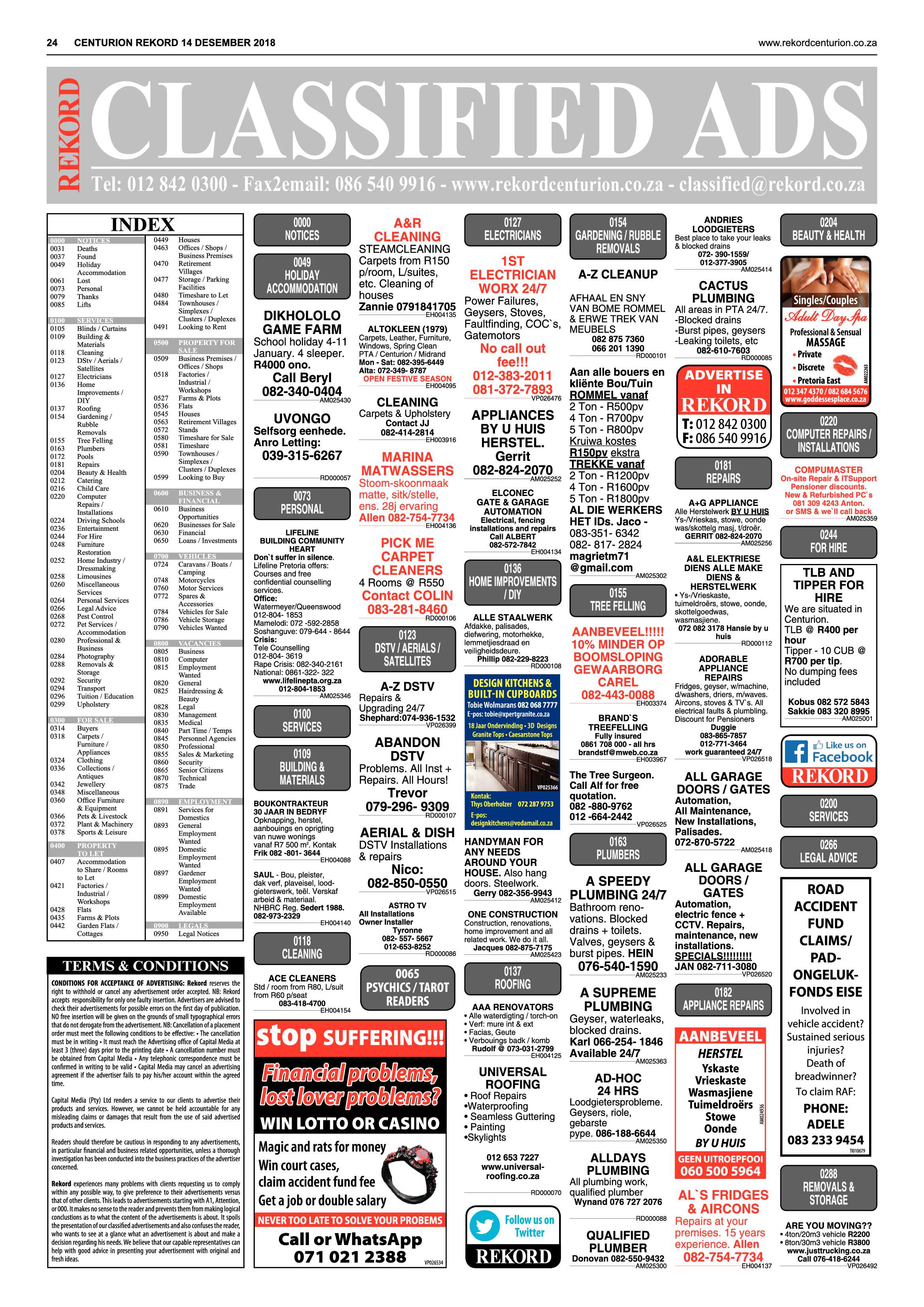 Rekord Centurion 14 December 2018 page 24