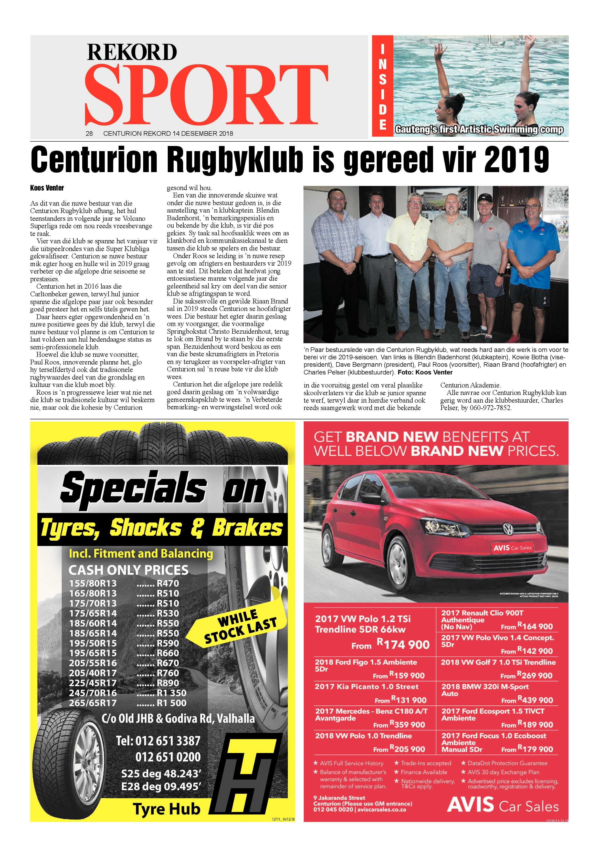 Rekord Centurion 14 December 2018 page 28