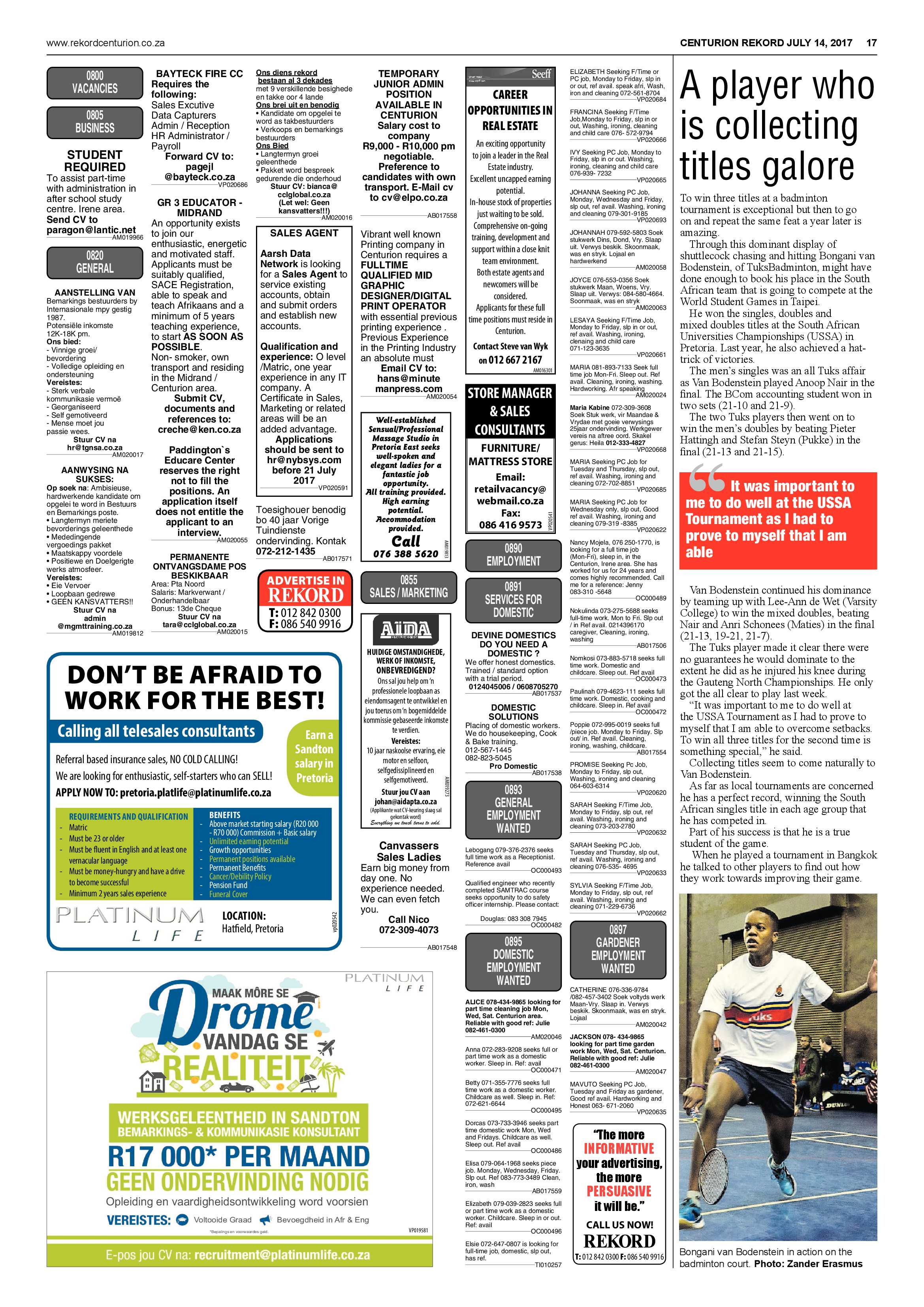 Rekord Centurion 14 July 2017 page 17
